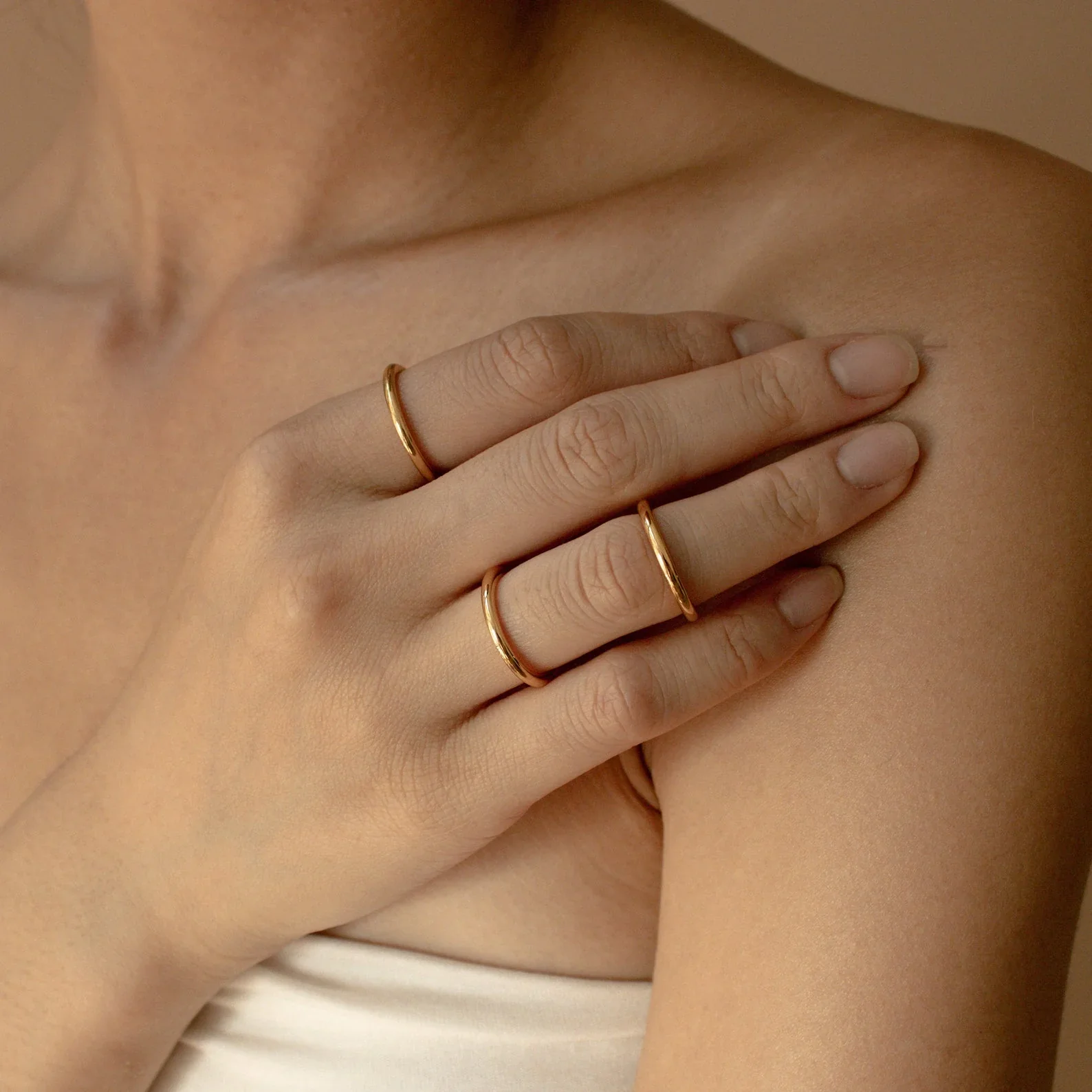 Agate Diamond Rings Set - Image 4