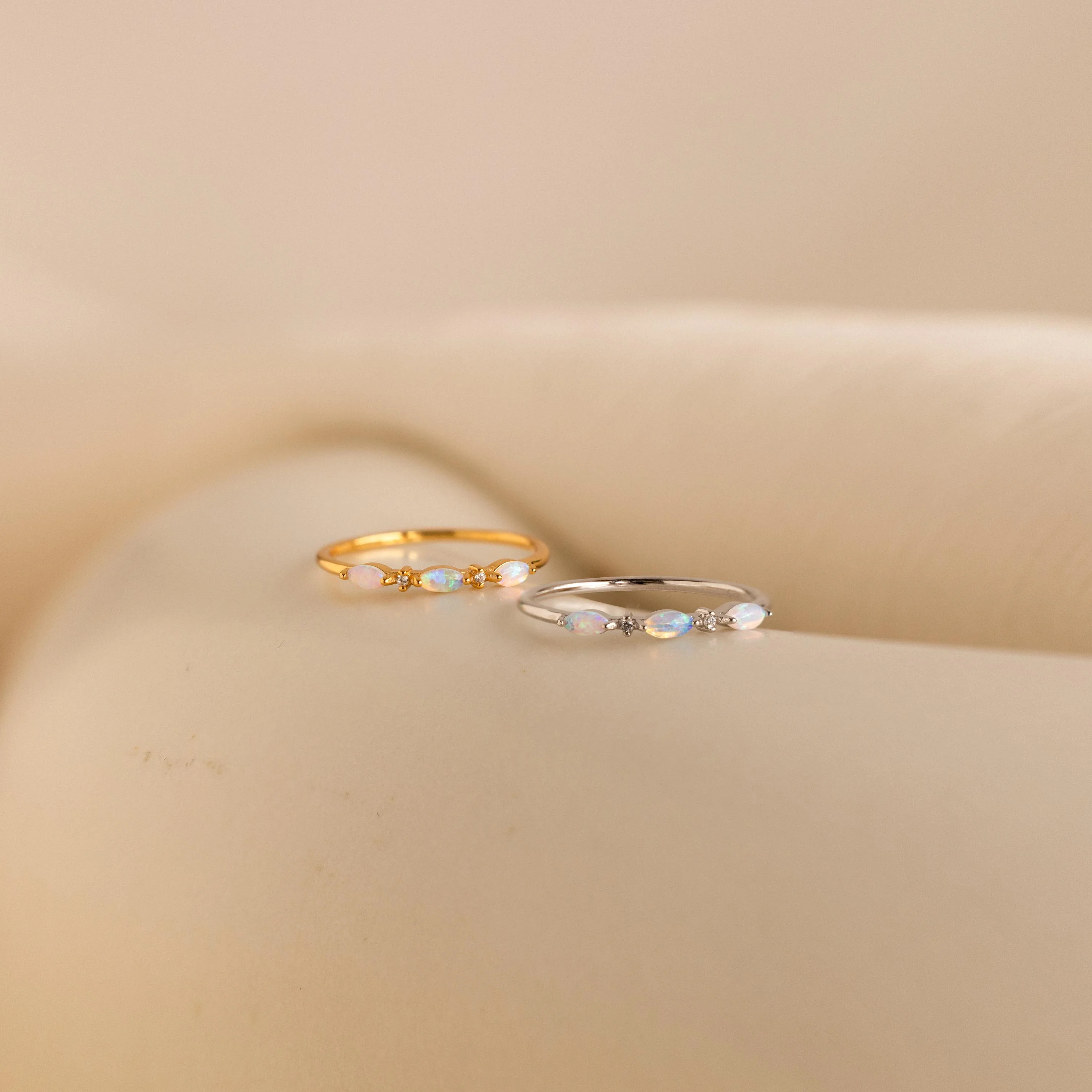 Alessia Trio Opal Ring - Image 7