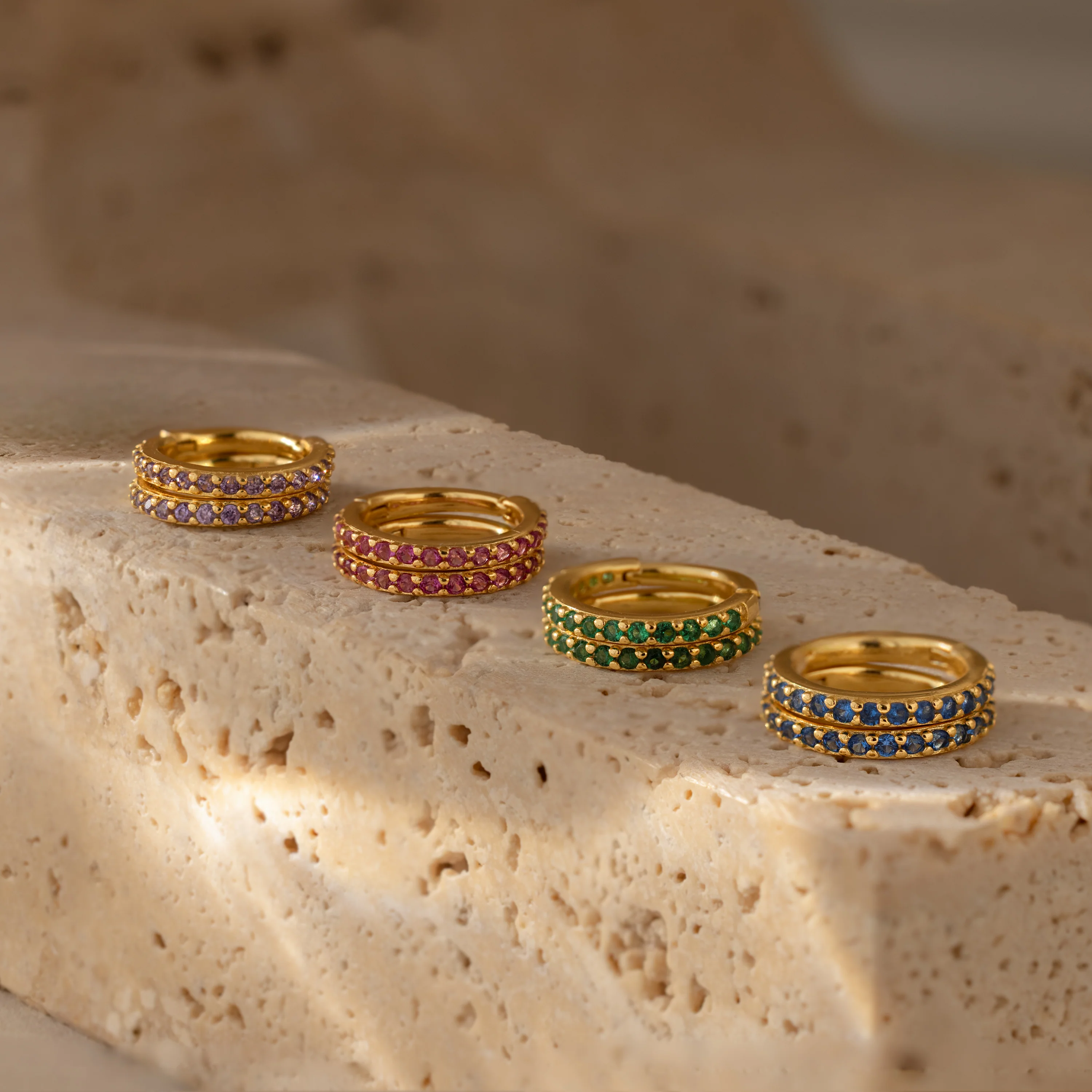 Alexandrite Clicker Huggies - Image 3