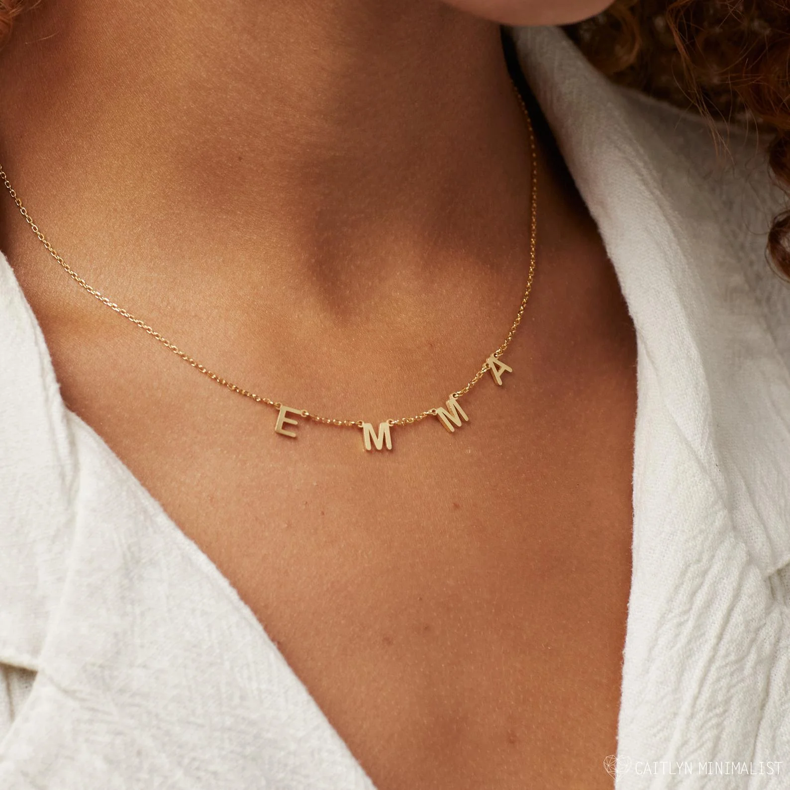 Alice Letter Name Necklace - Image 5