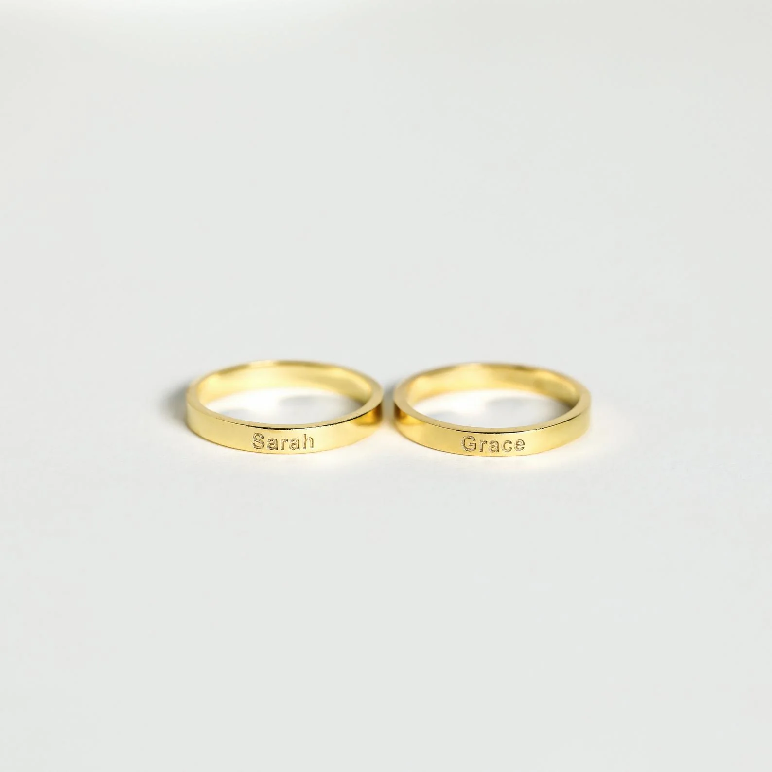 Alice Thin Engraved Ring - Image 3