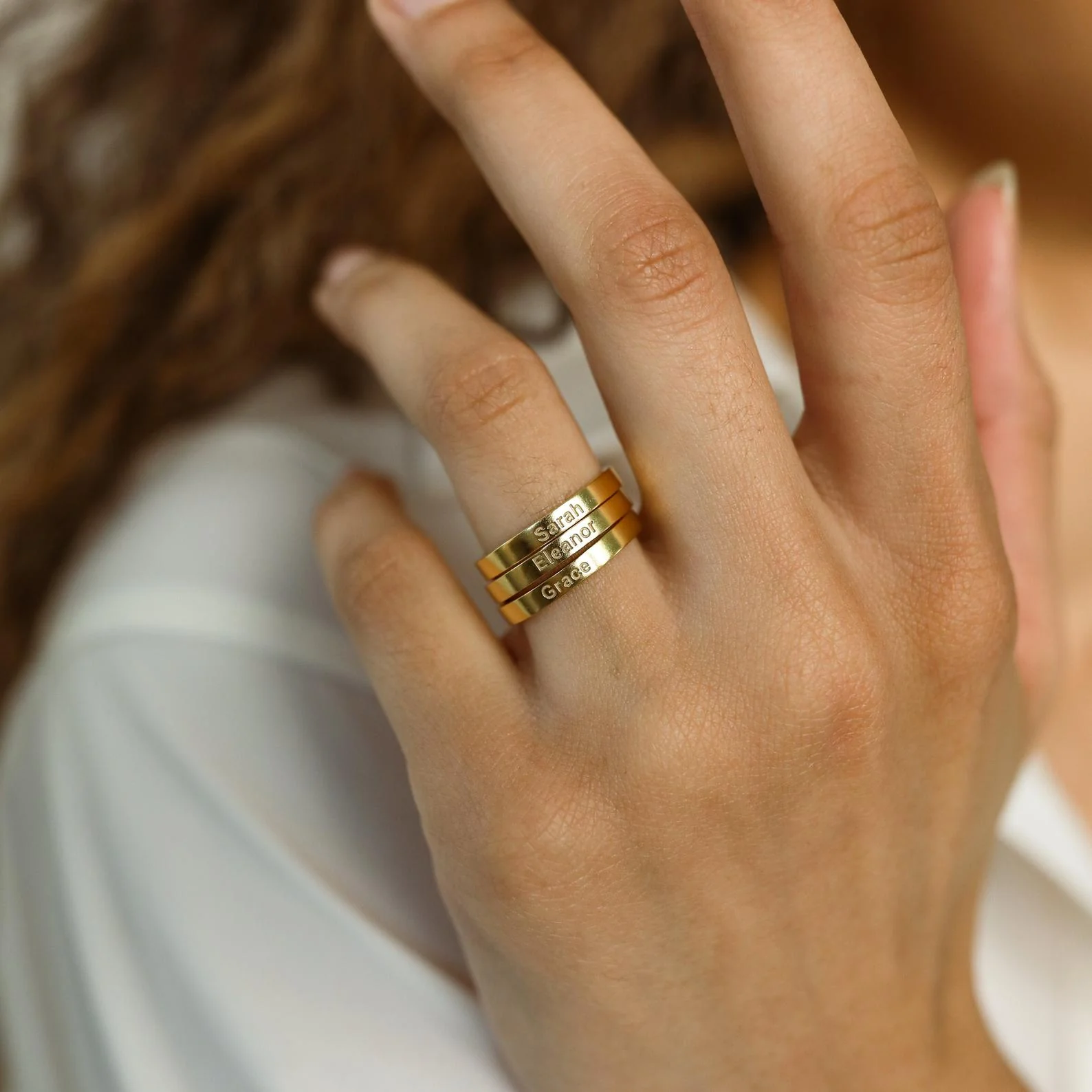 Alice Thin Engraved Ring - Image 6