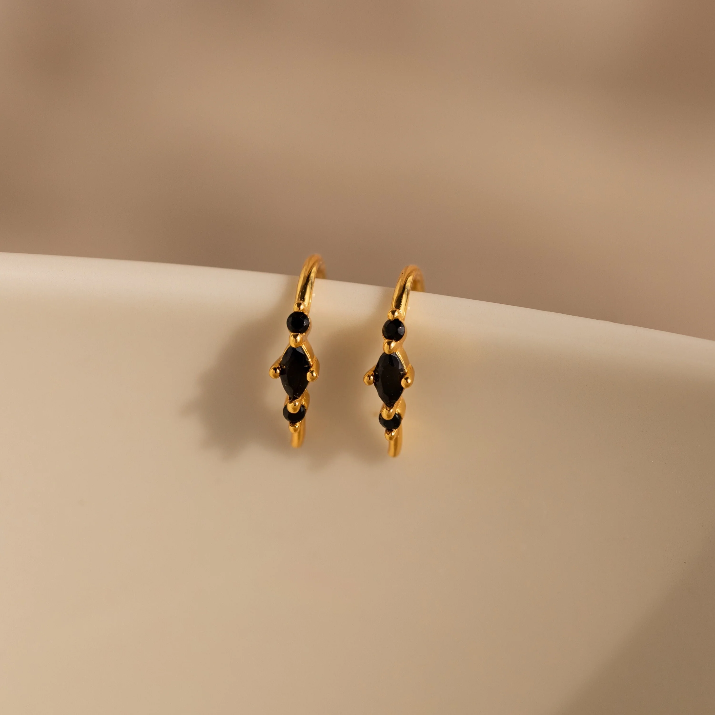 Amaya Black Marquise Threaders - Image 7