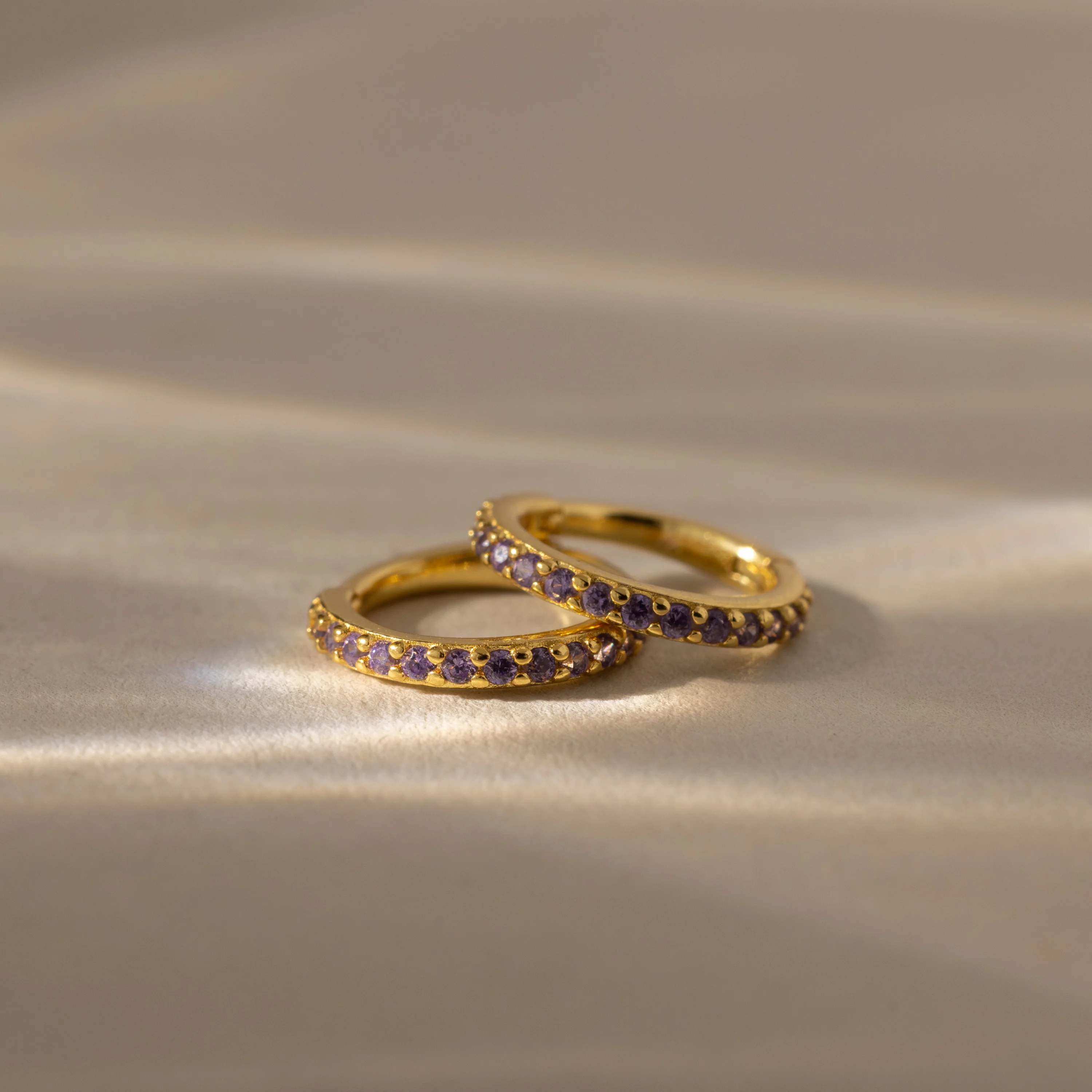 Birthstone Clicker Huggies - Image 2