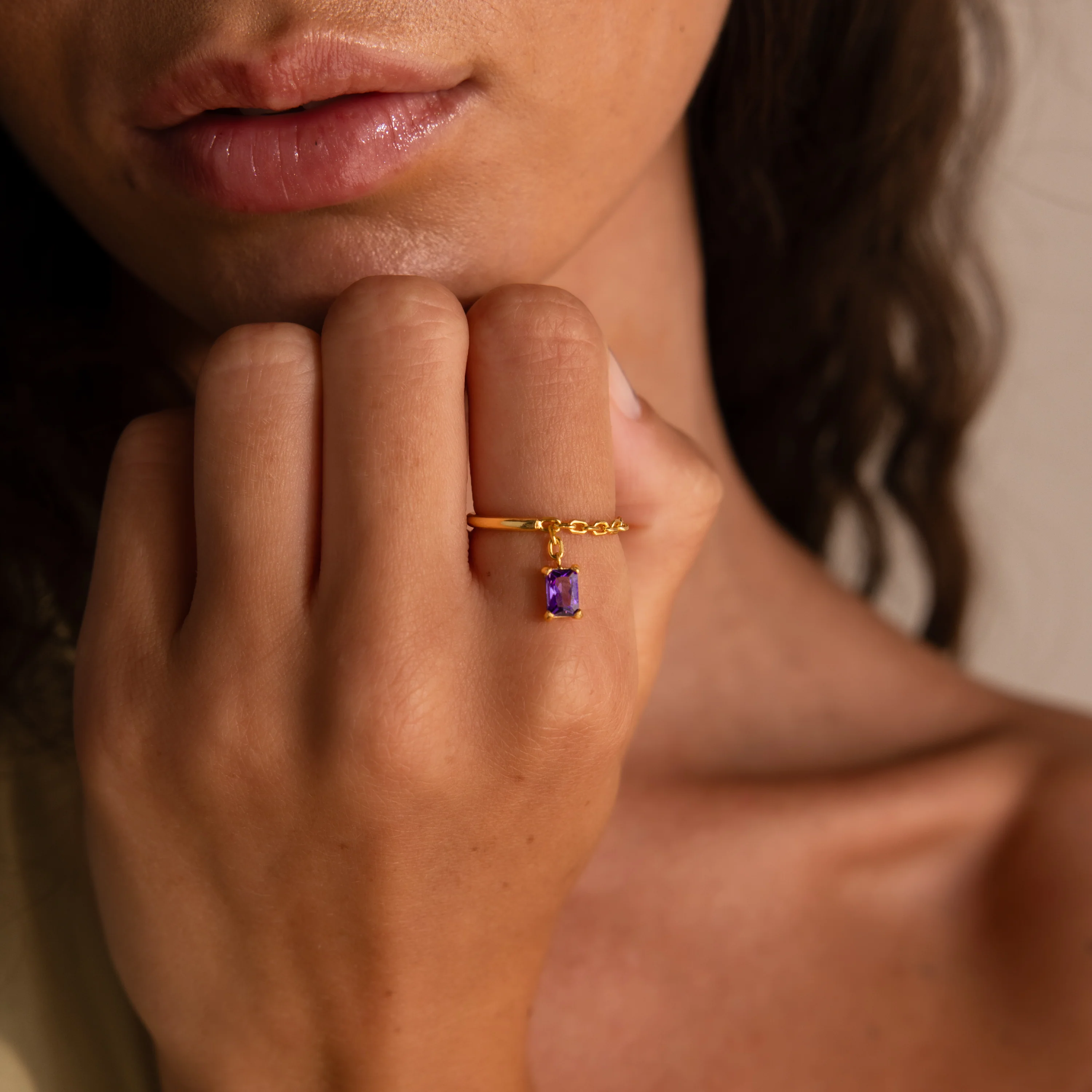 Opal Drop Chain Ring - Image 2