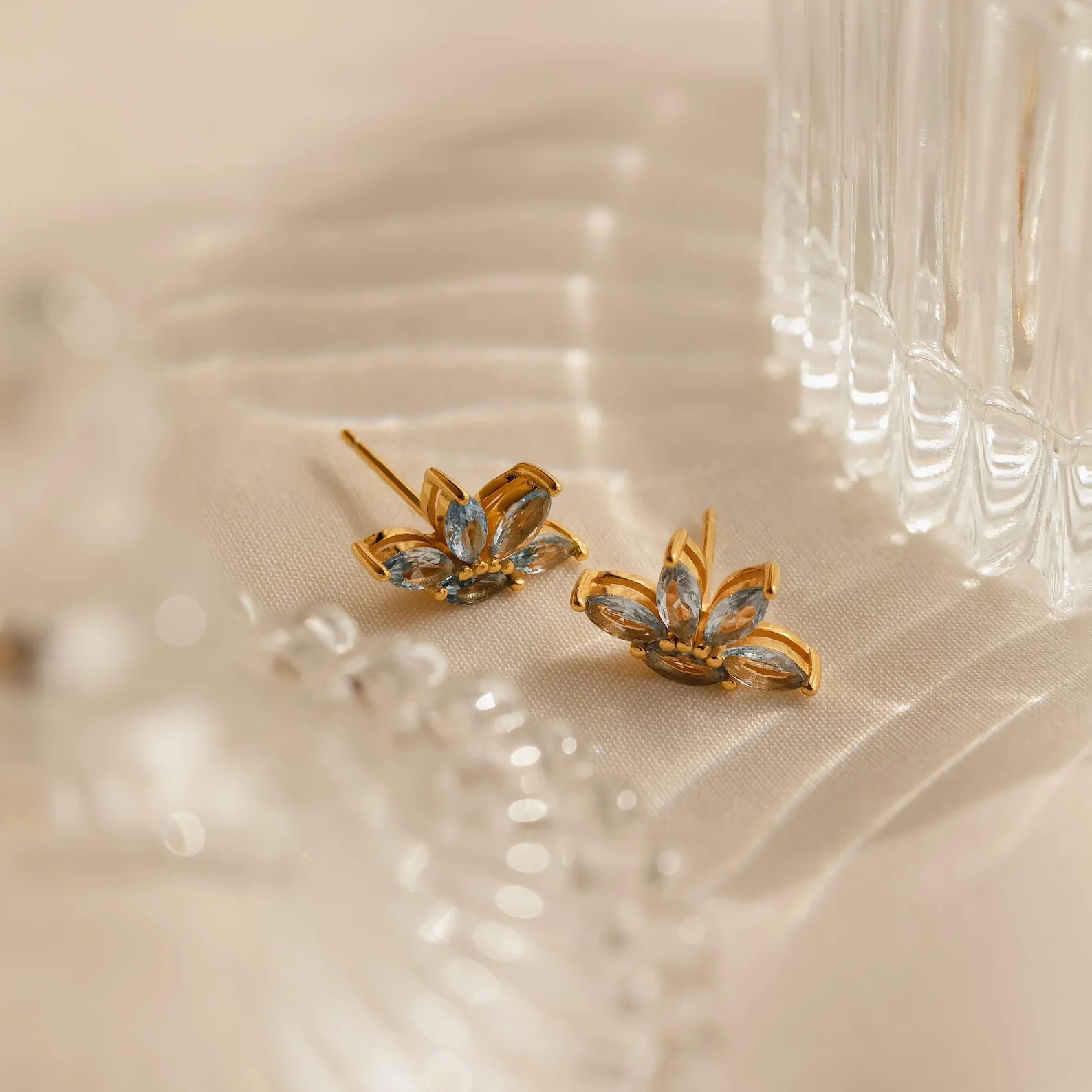 Aquamarine Marquise Studs - Image 5