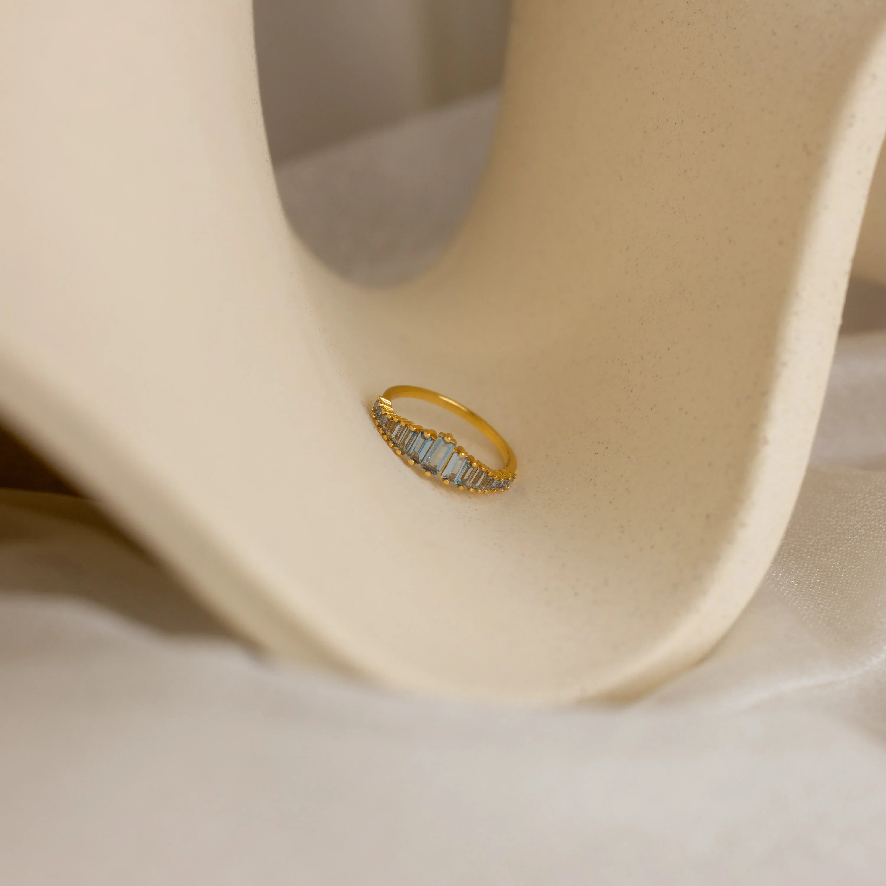Art Deco Aquamarine Ring - Image 7