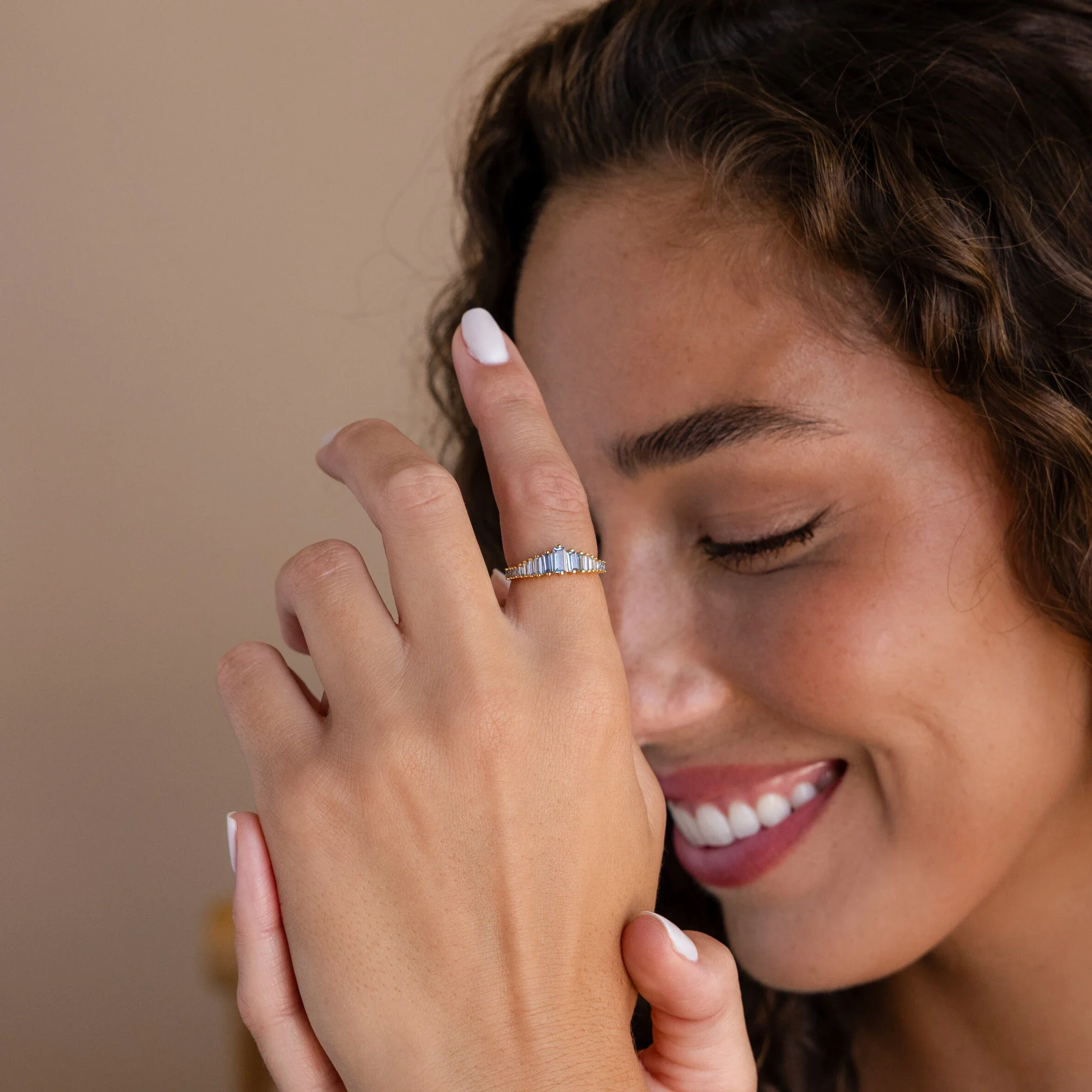 Art Deco Aquamarine Ring - Image 8