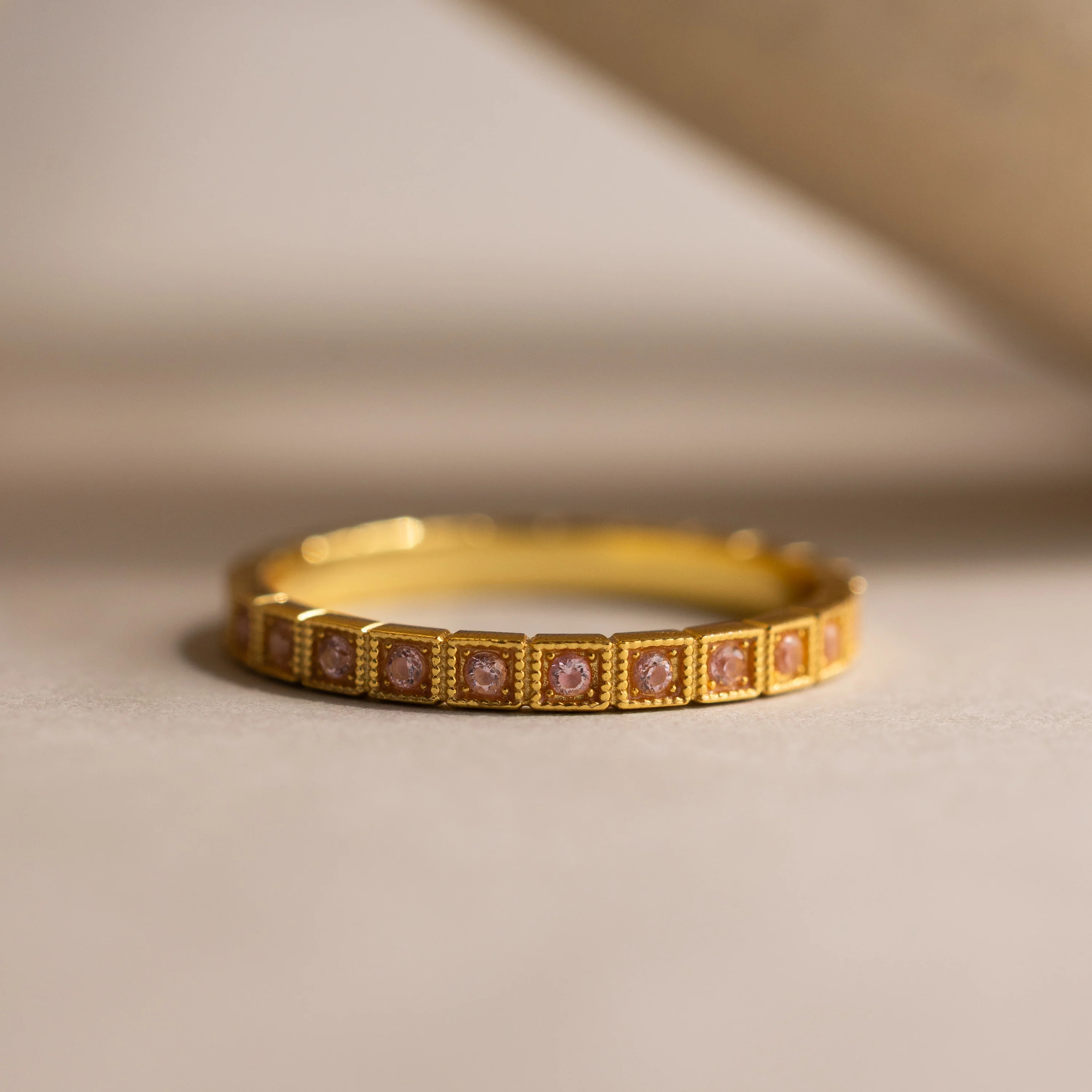 Art Deco Birthstone Eternity Ring - Image 17