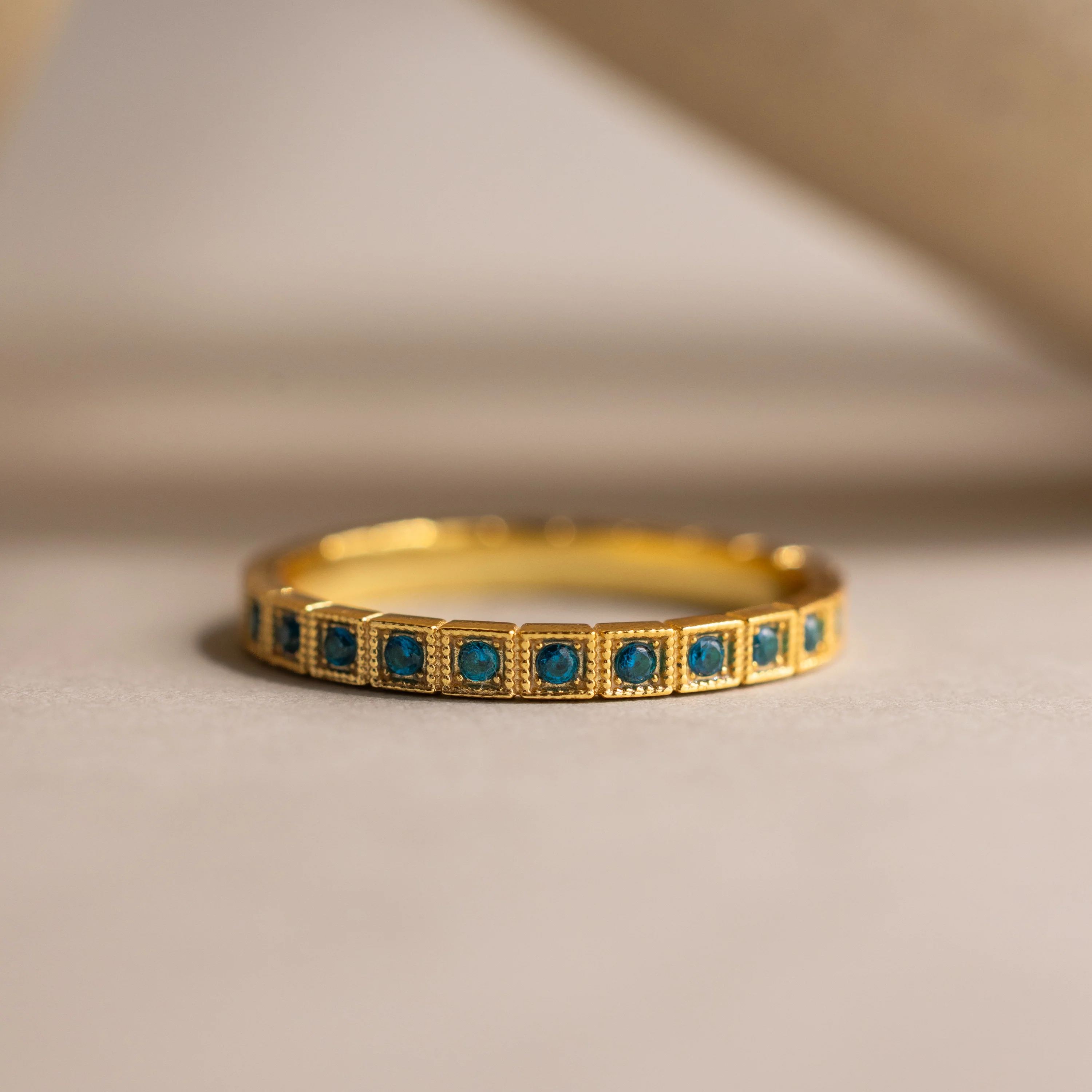 Art Deco Birthstone Eternity Ring - Image 18
