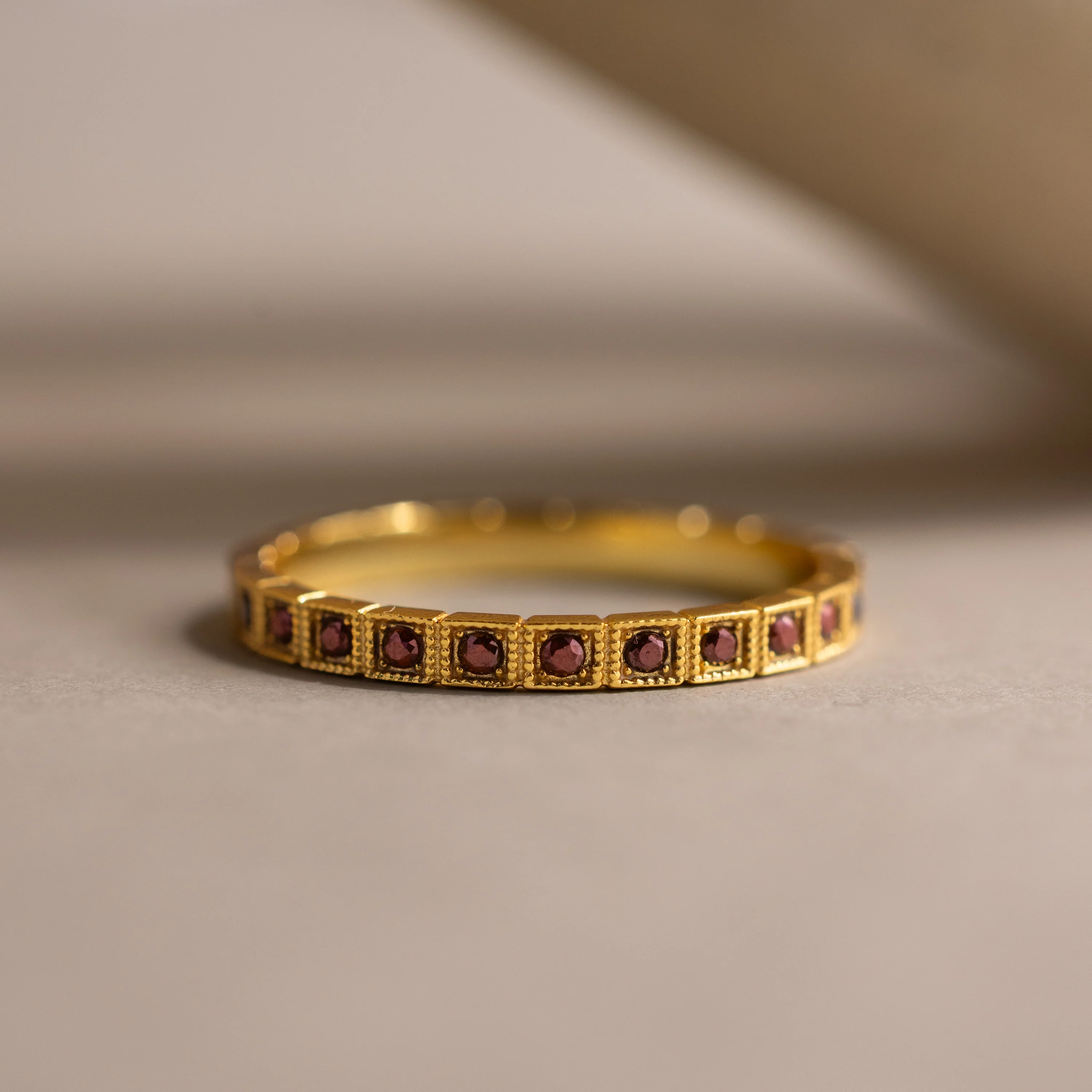 Art Deco Amethyst Eternity Ring