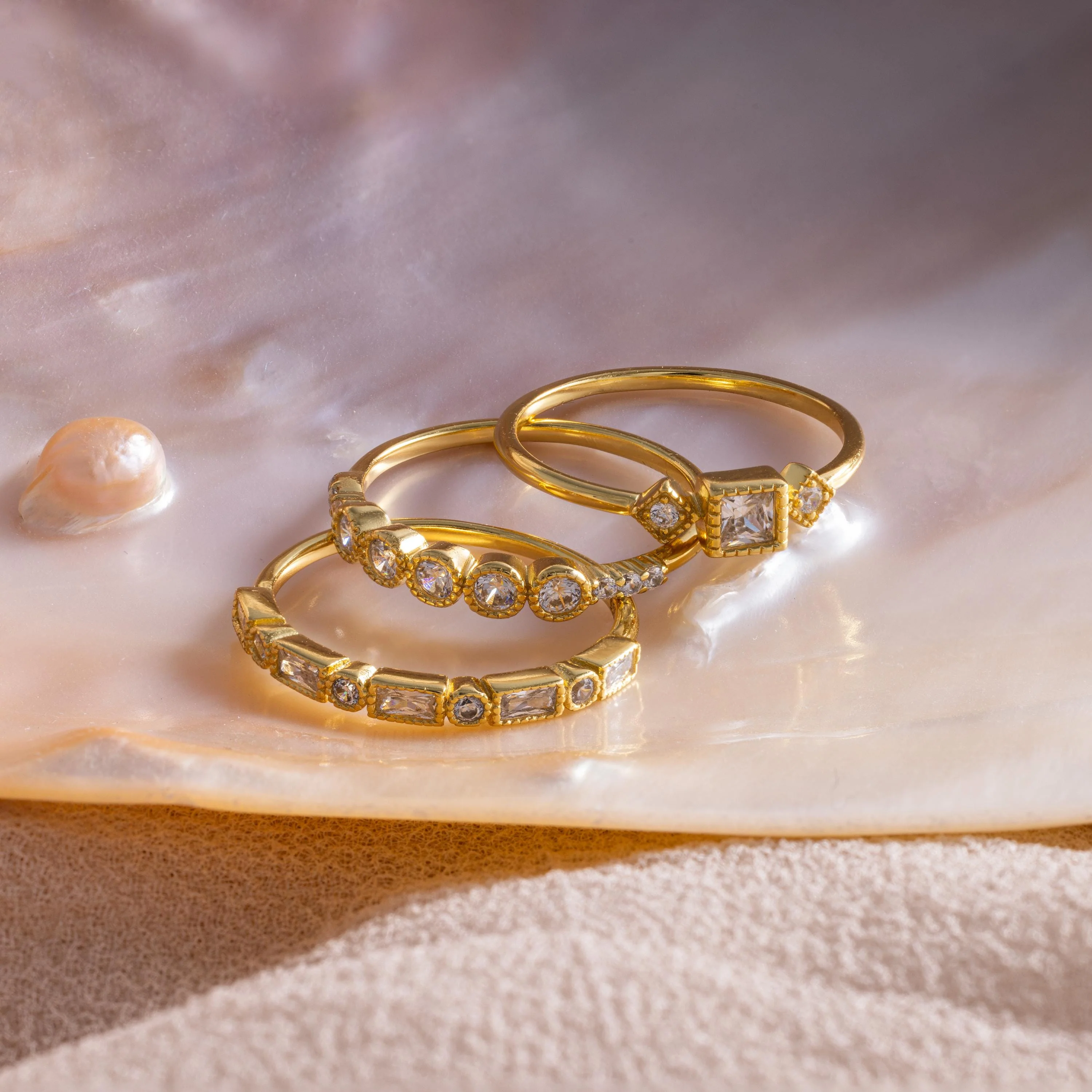 Art Deco Diamond Ring Set - Image 8