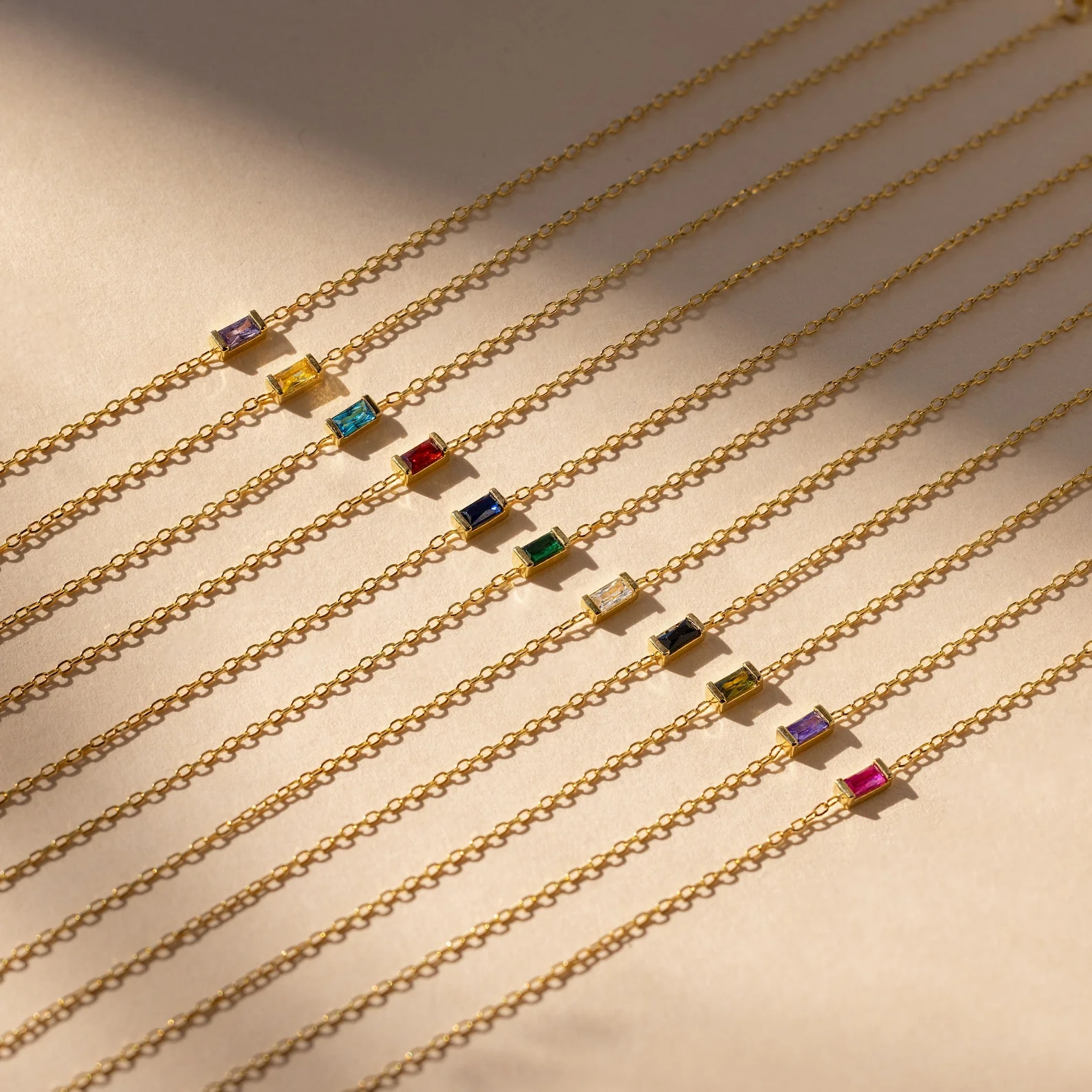 Baguette Birthstone Bracelet - Image 2