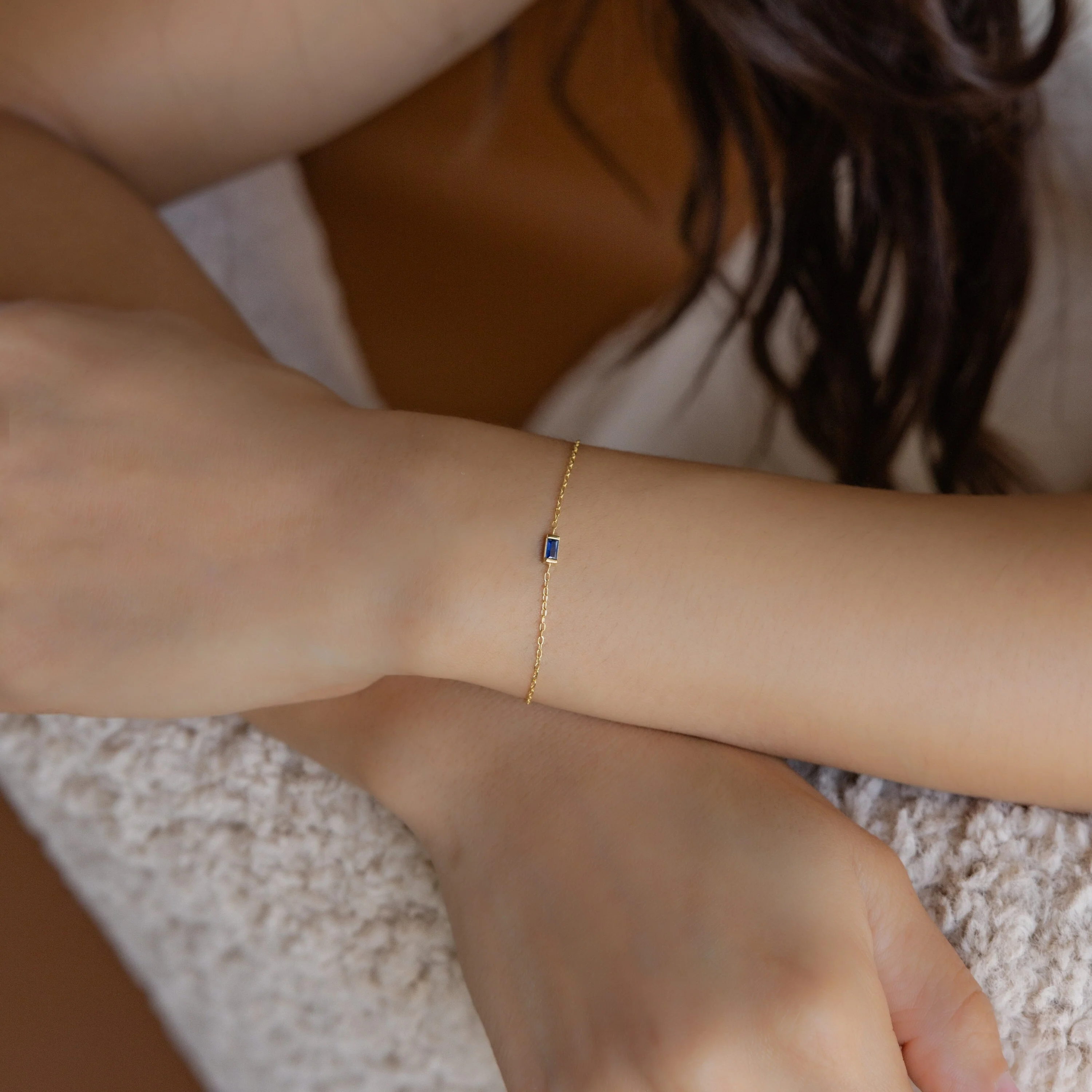 Baguette Birthstone Bracelet - Image 6