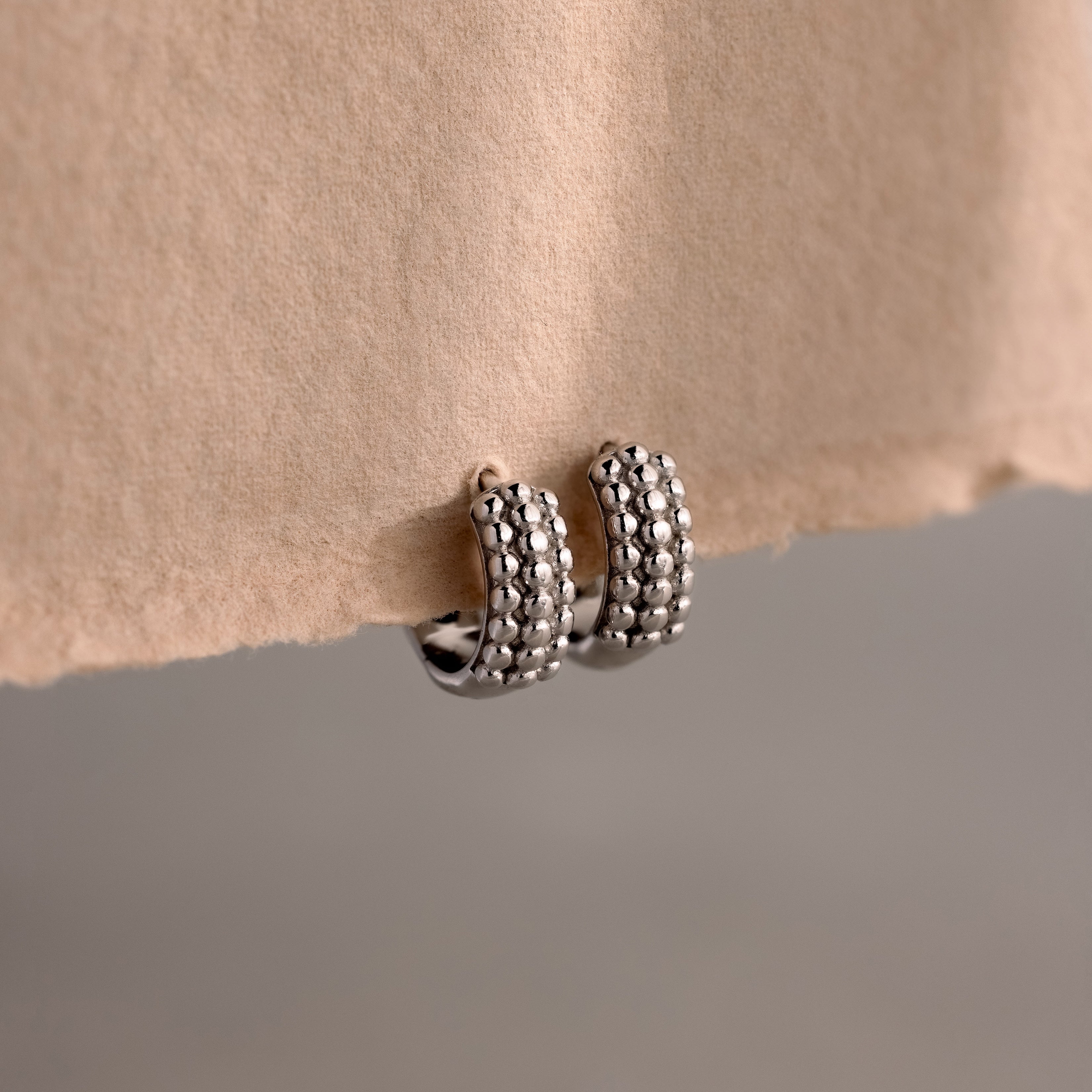 Beaded Chunky Hoops - Image 2