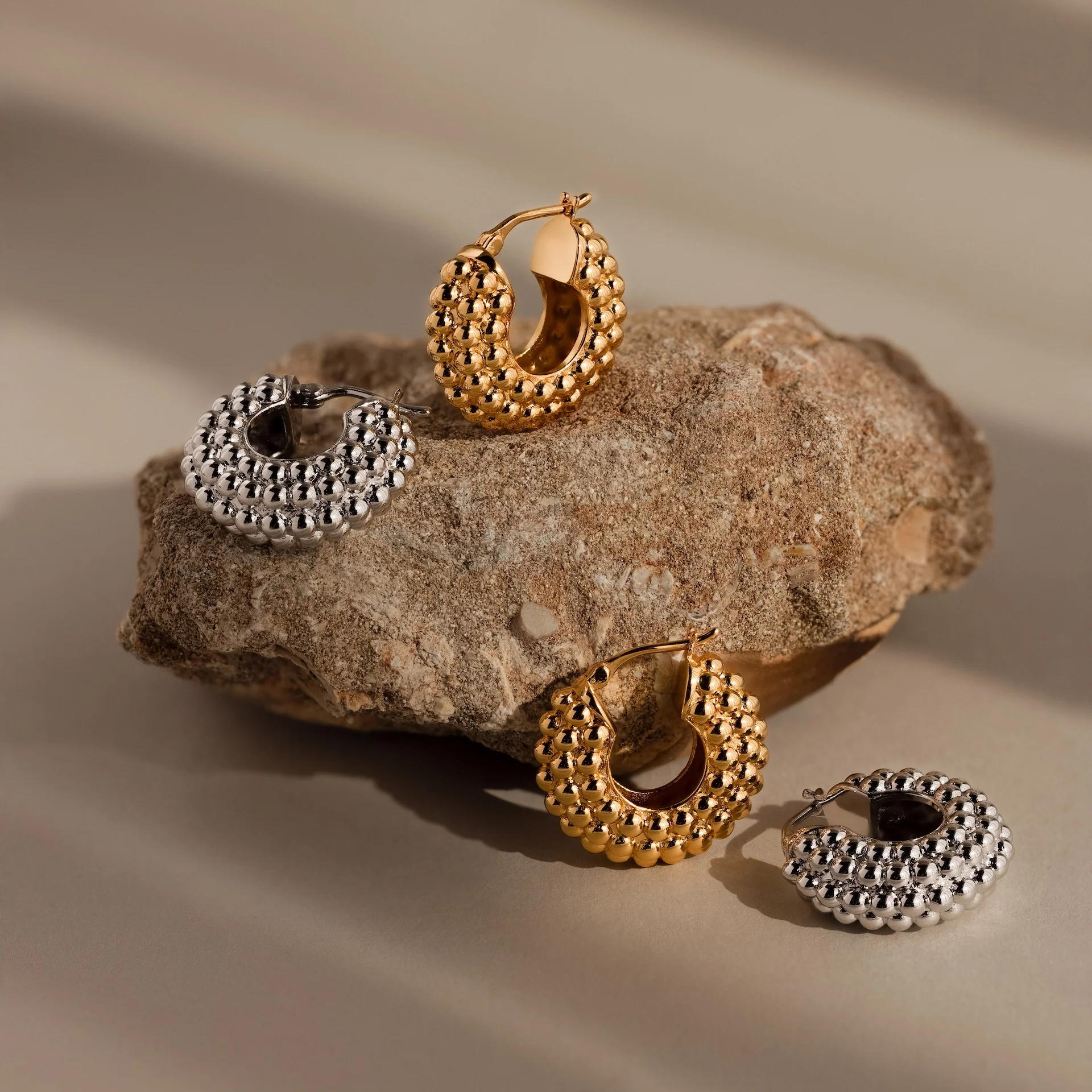 Beaded Dome Hoops - Image 8