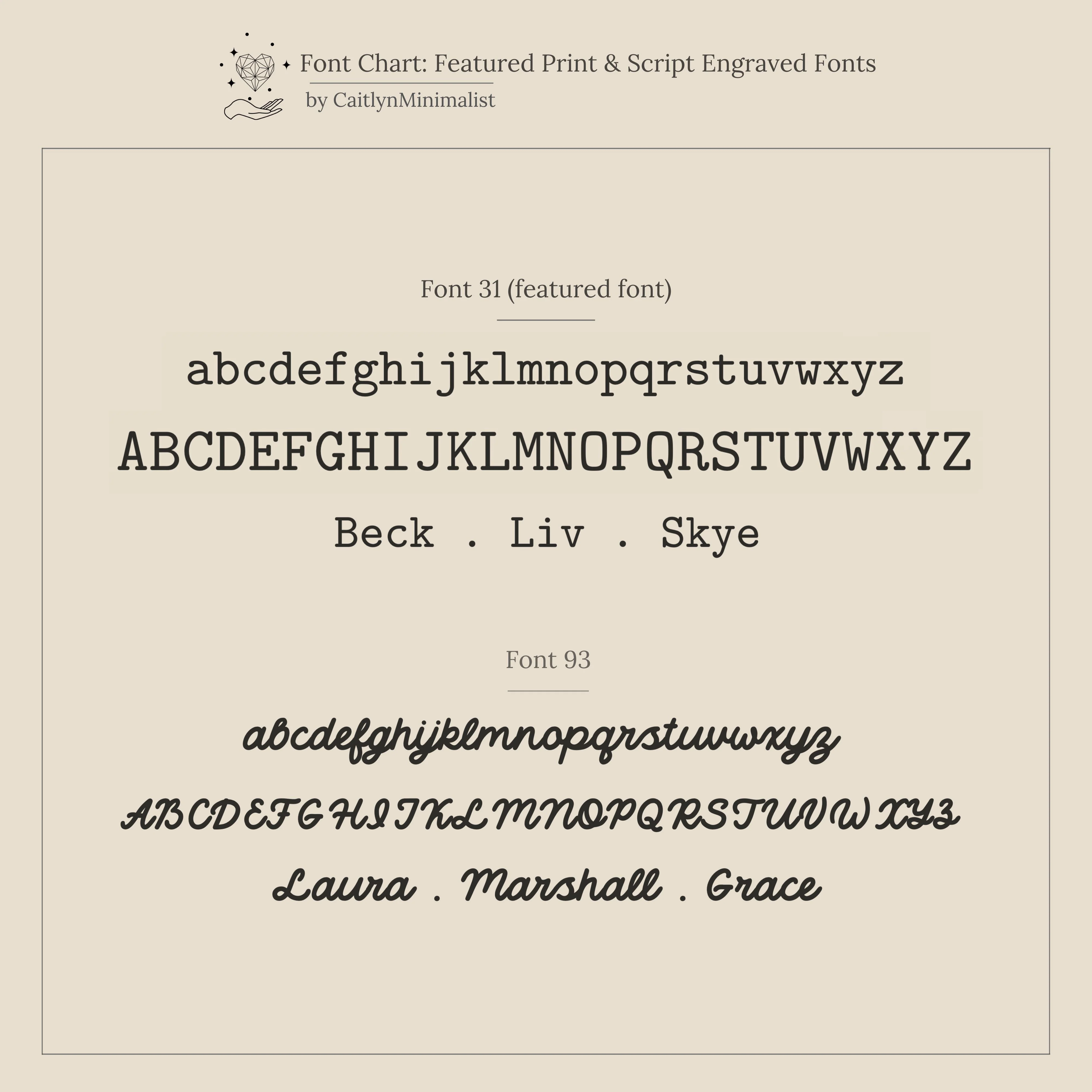 Beaded Multiple Name Ring in Silver - Image 5