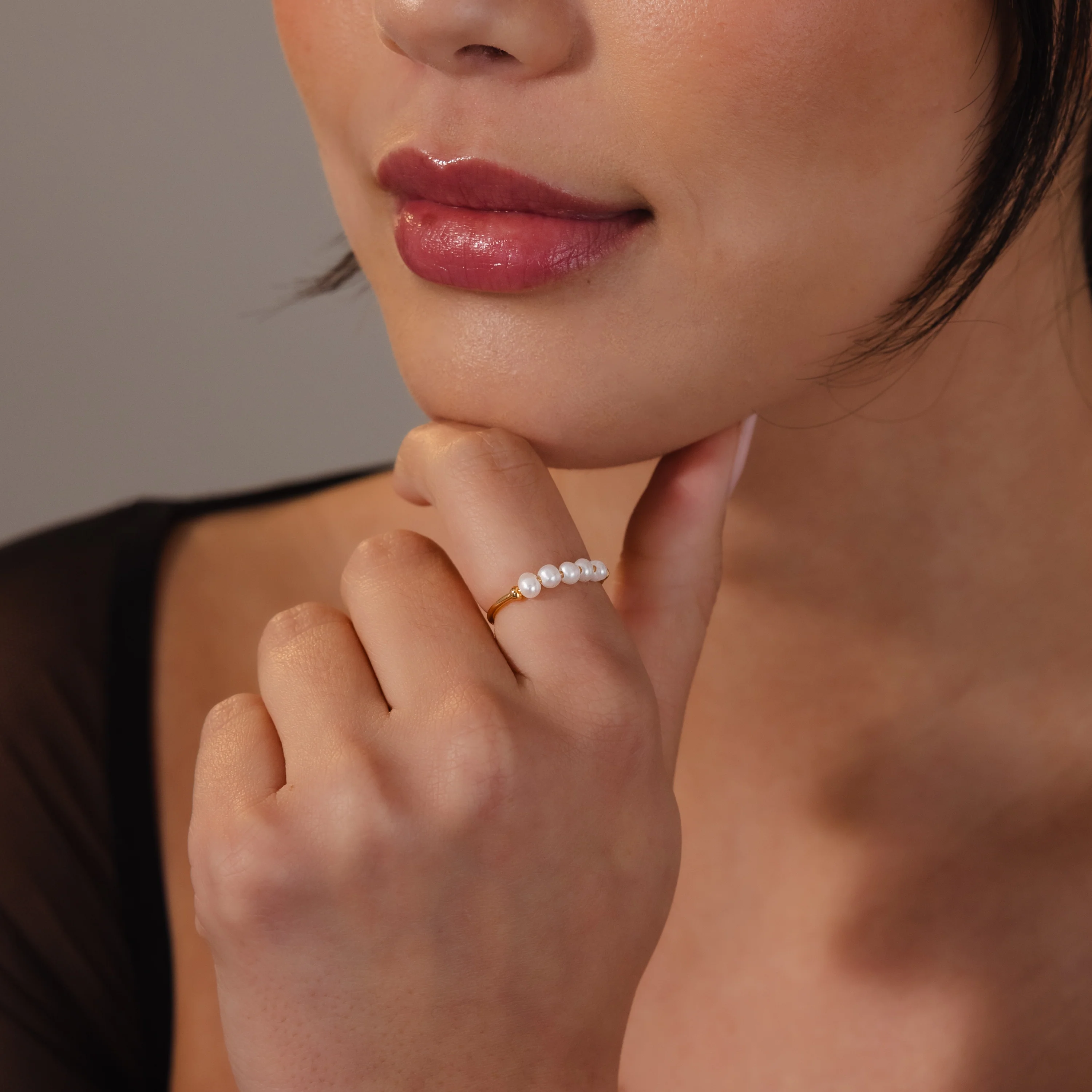 Beaded Pearl Ring - Image 6
