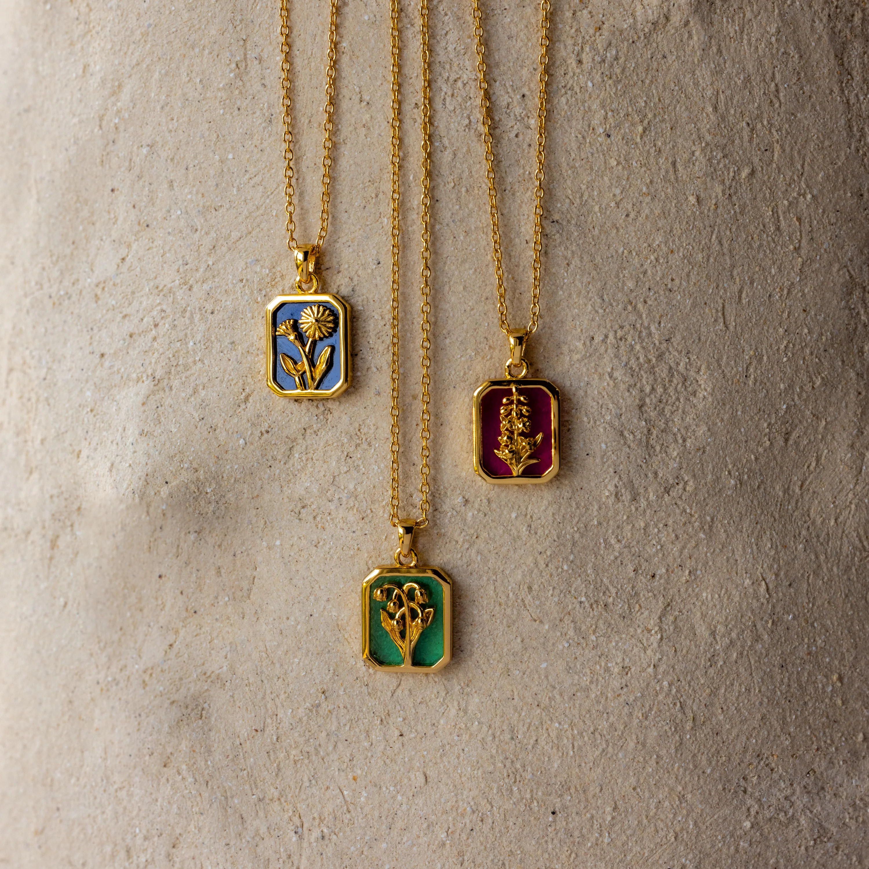 Birth Flower Charm Necklace - Image 6