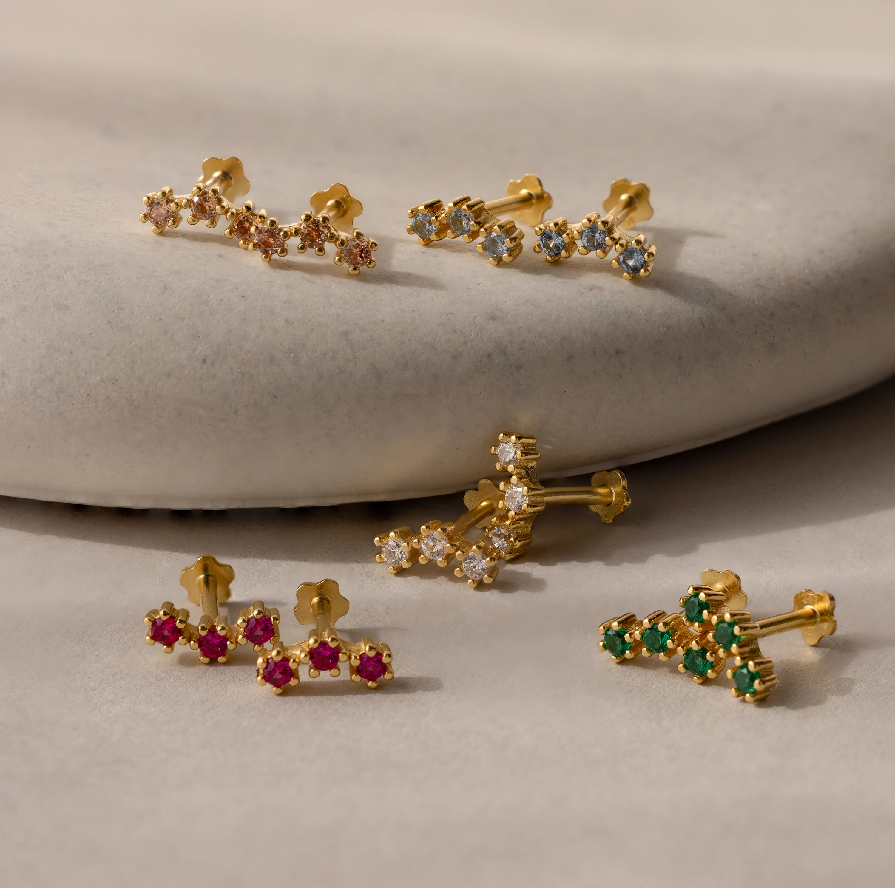 Birthstone Cluster Flatback Studs - Image 18