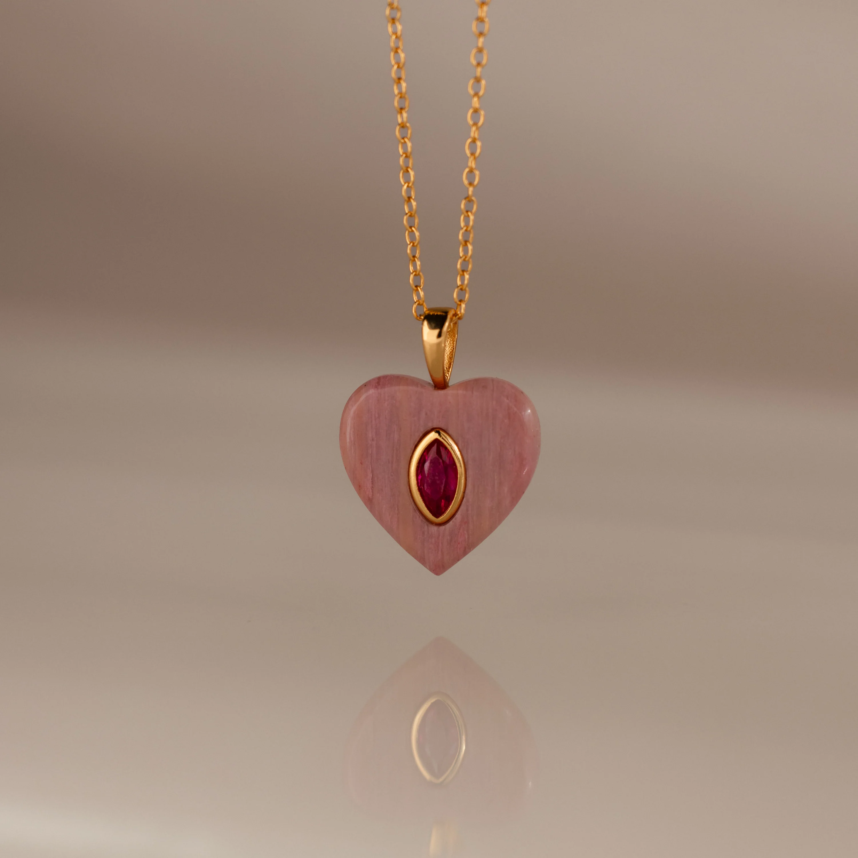 Ruby Crystal Necklace