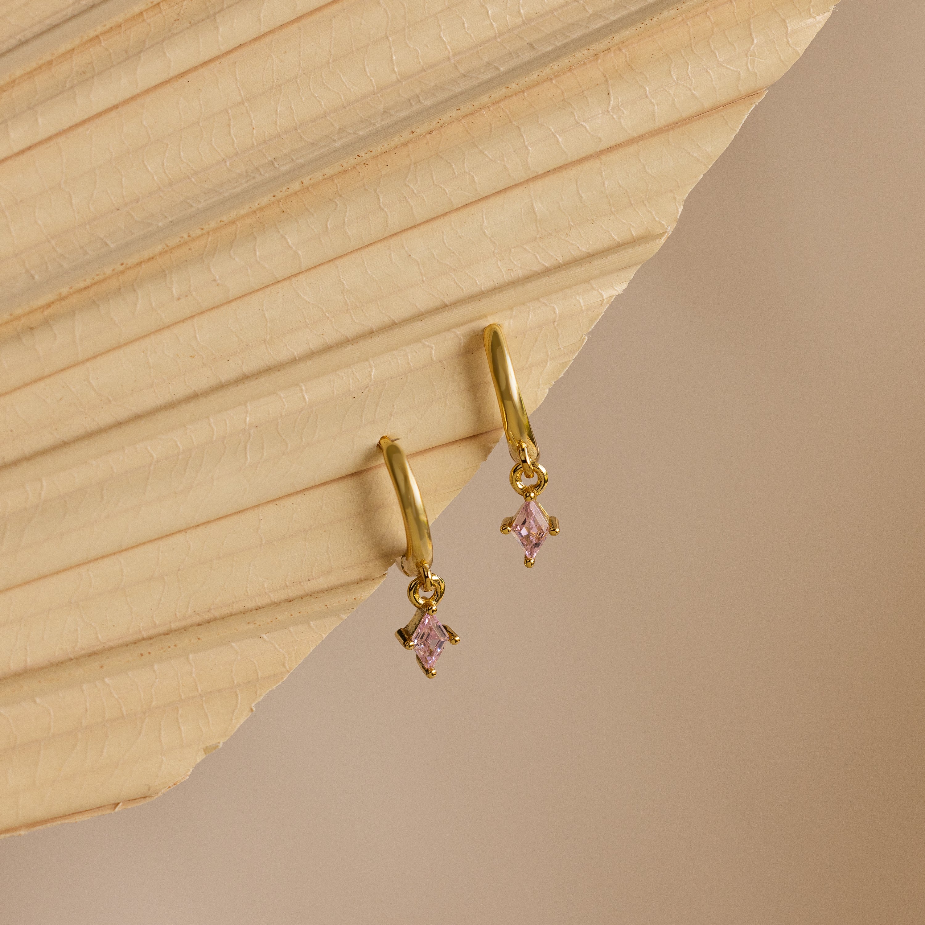 Topaz Drop Huggies - Image 3