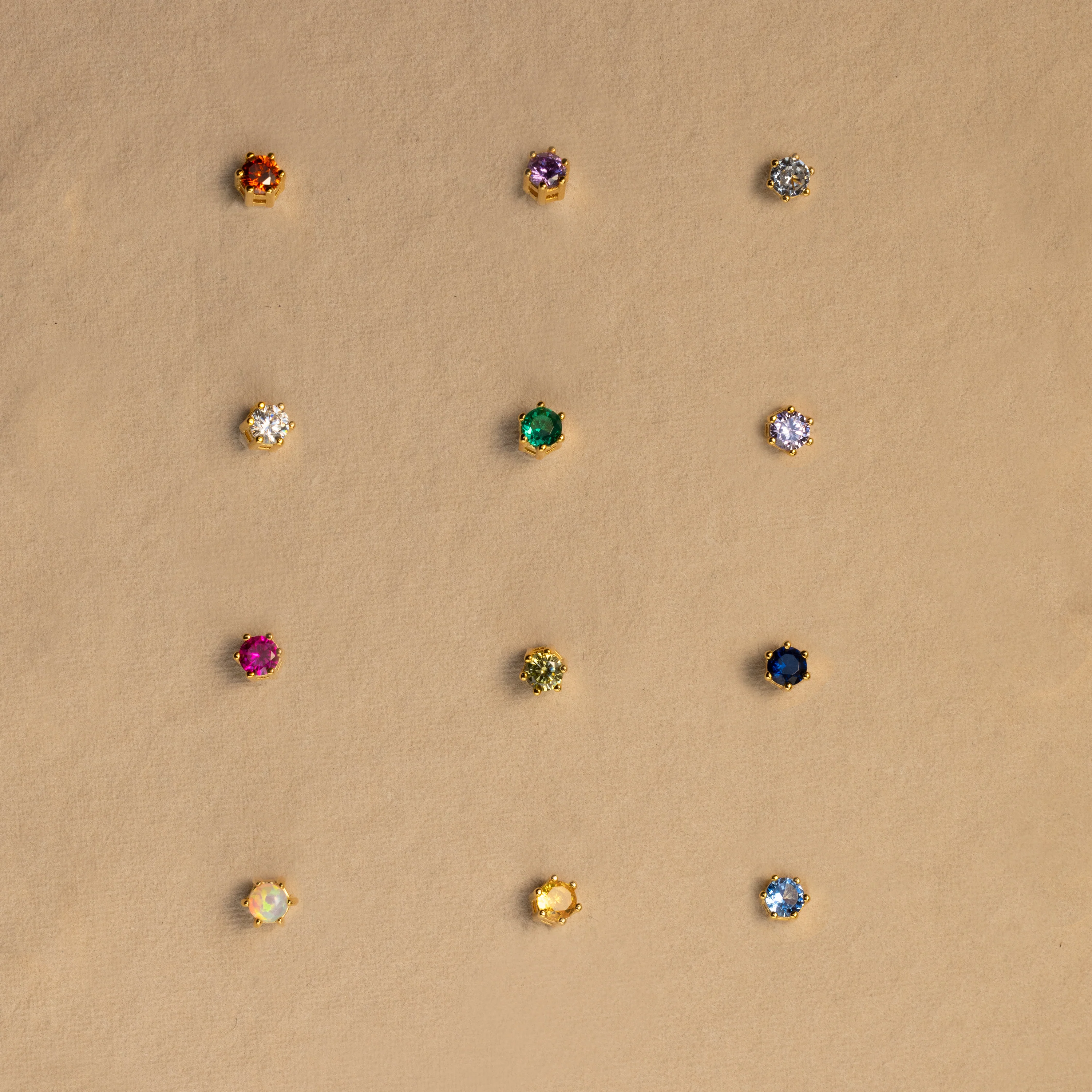 Ruby Flatback Studs - Image 4