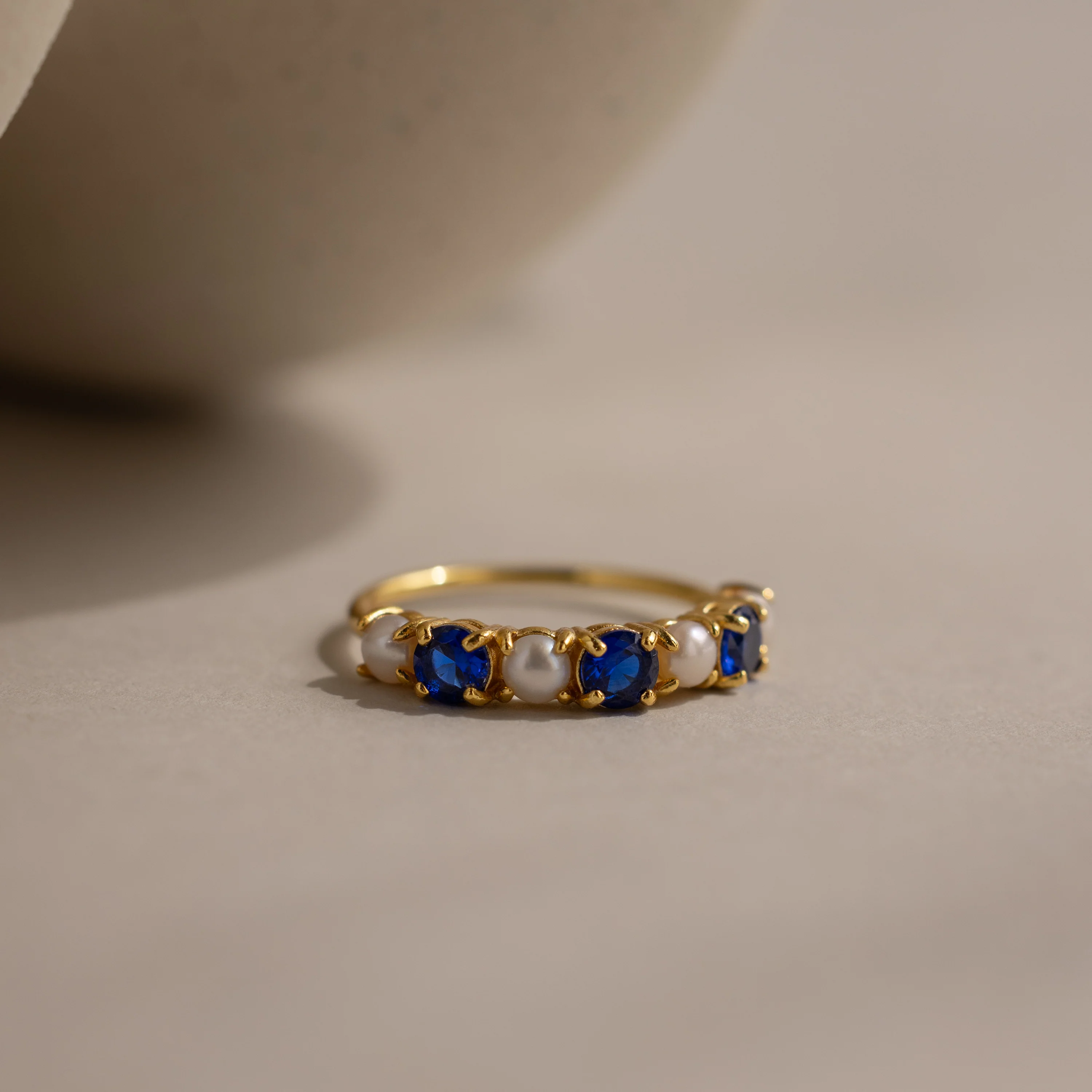 Birthstone & Pearl Lace Ring - Image 9