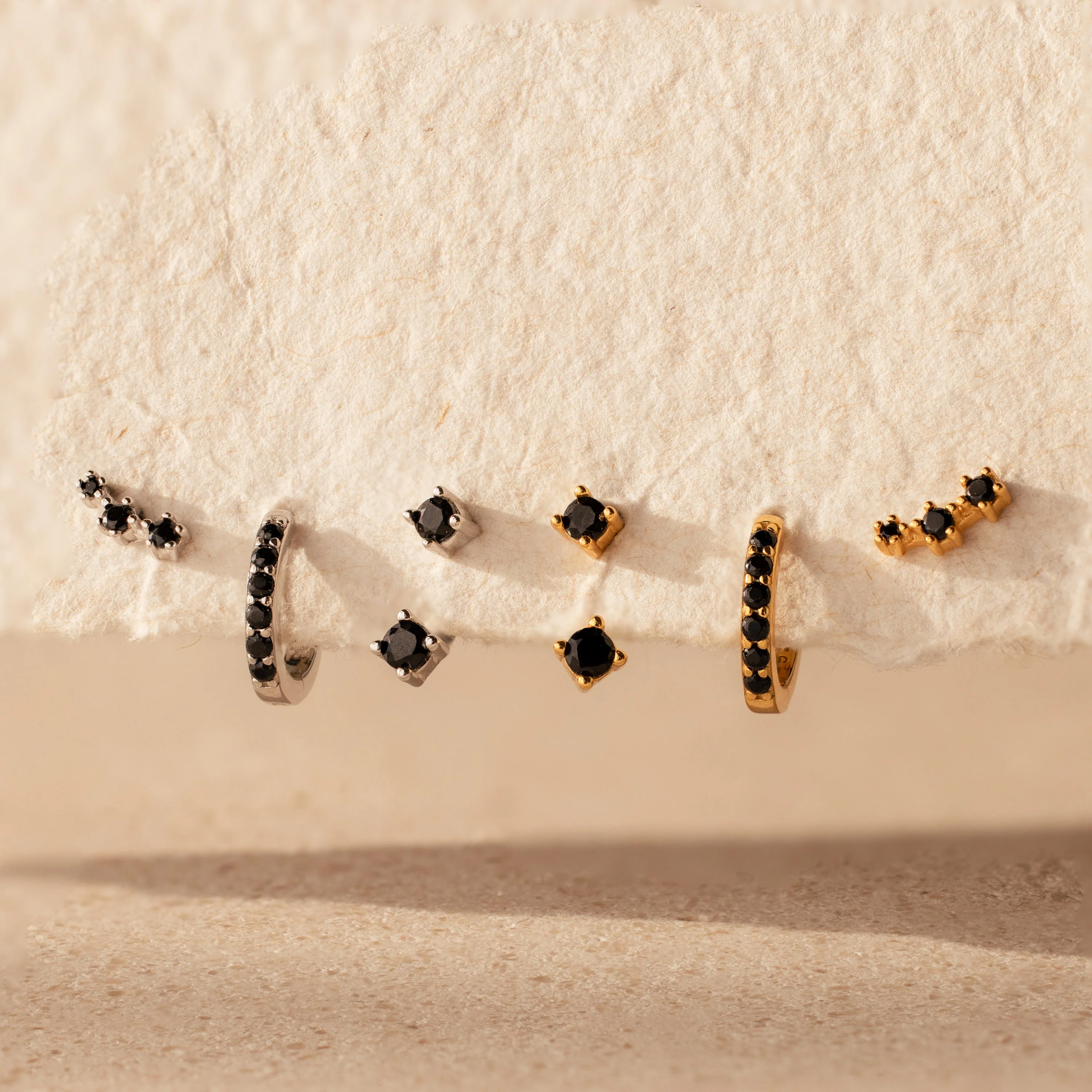 Black Diamond Earrings Set - Image 7