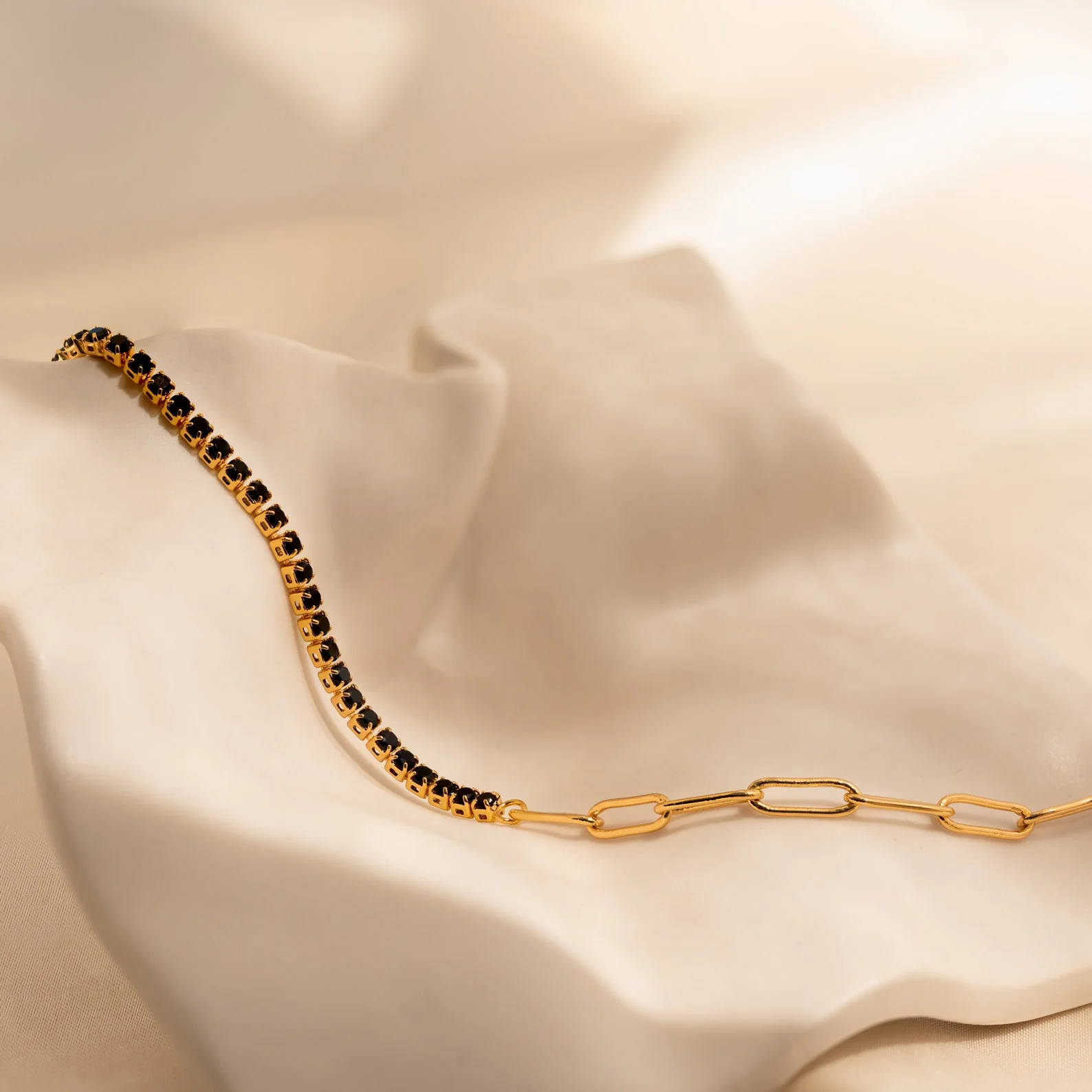 Black Diamond Tennis Bracelet - Image 6