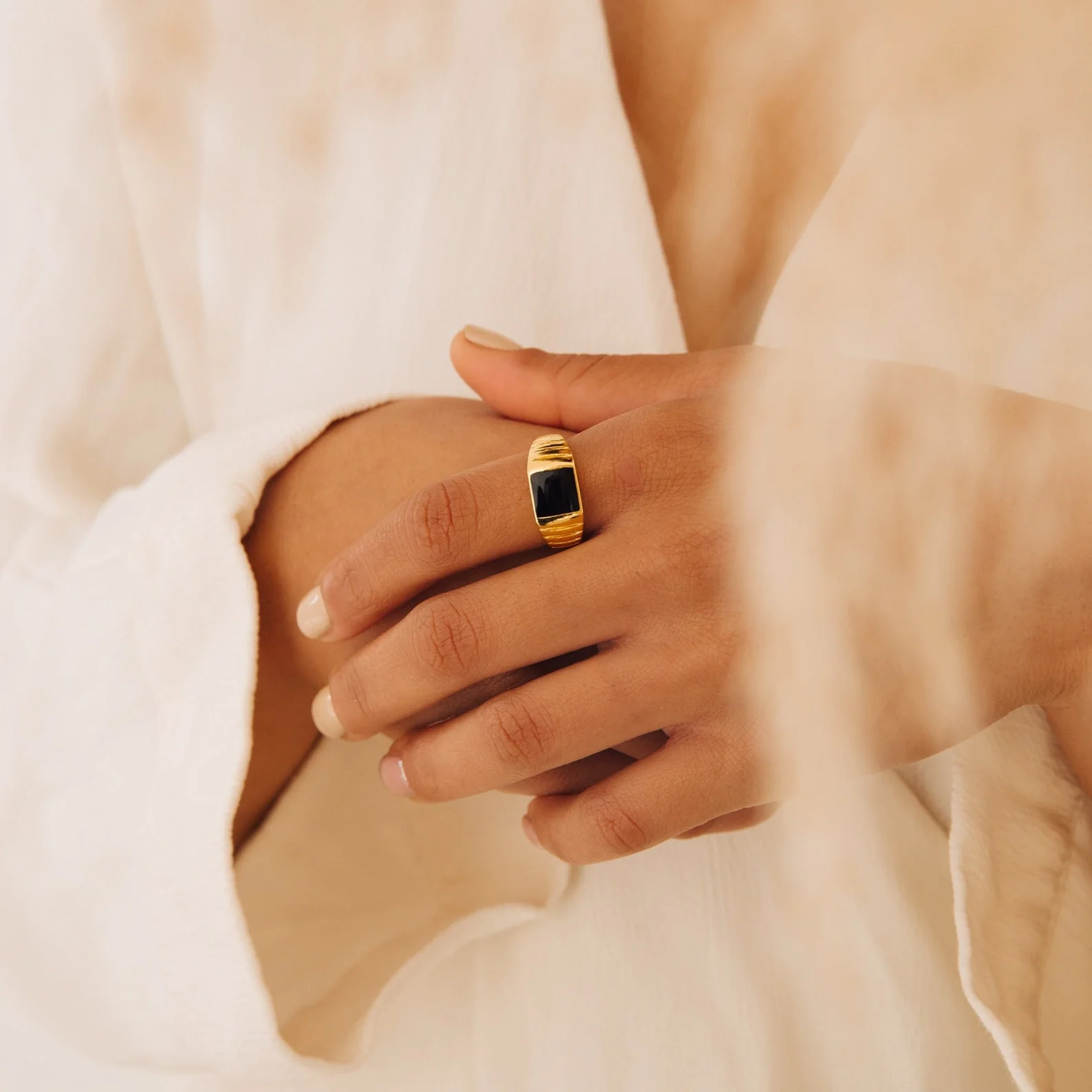 Black Signet Ring - Image 7