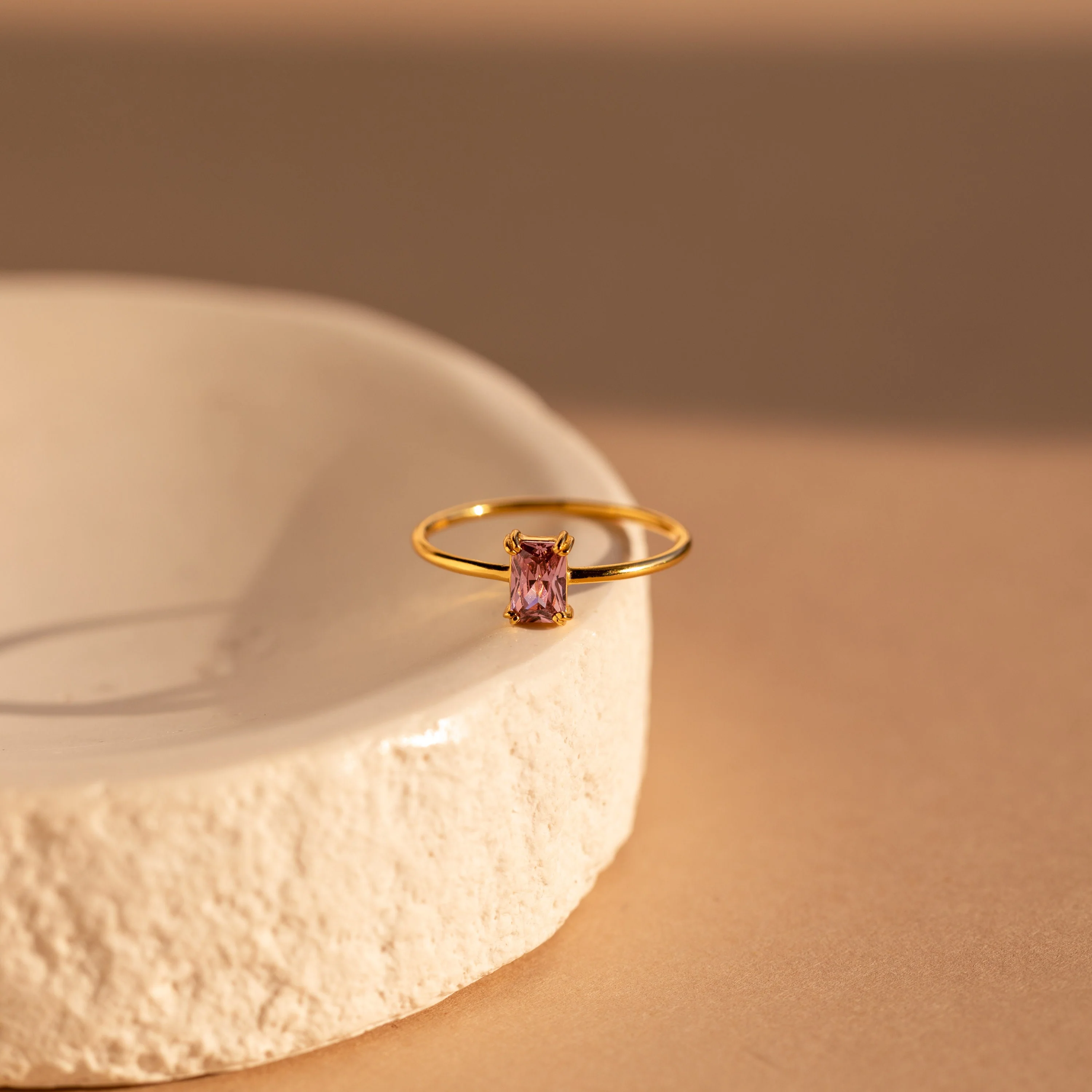 Blush Pink Emerald Ring - Image 4