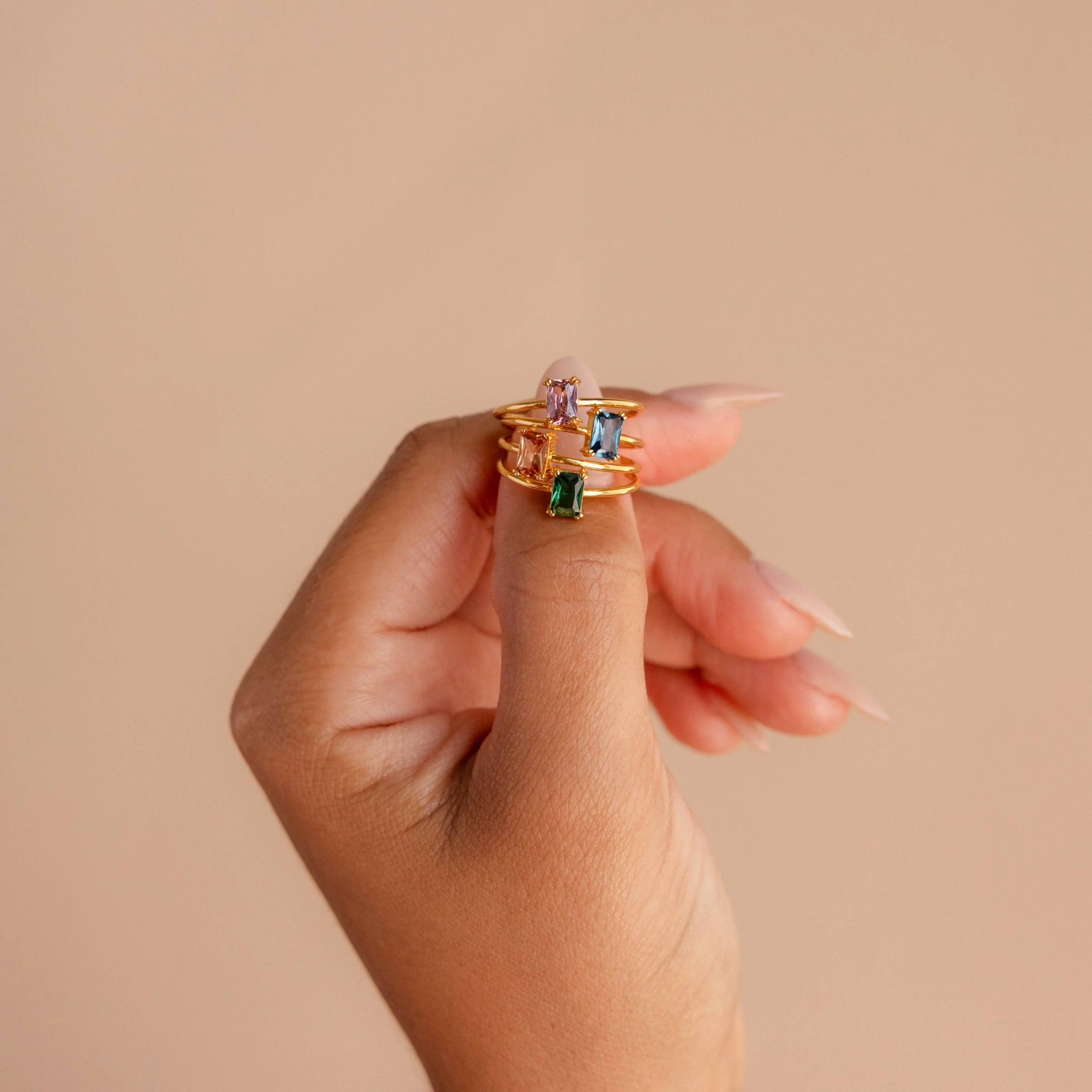 Blush Pink Emerald Ring - Image 8