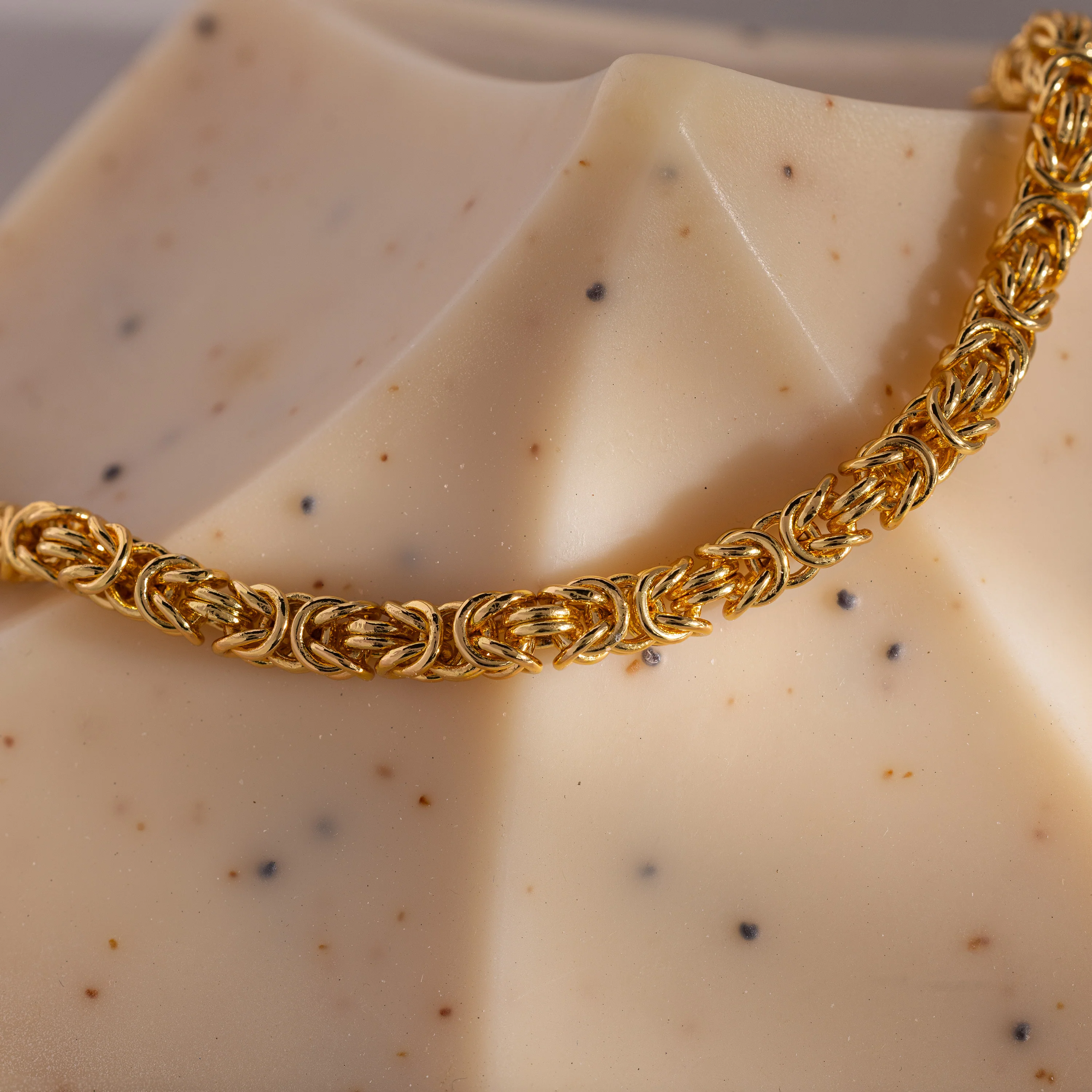 Bold Byzantine Bracelet in 18K Gold - Image 3