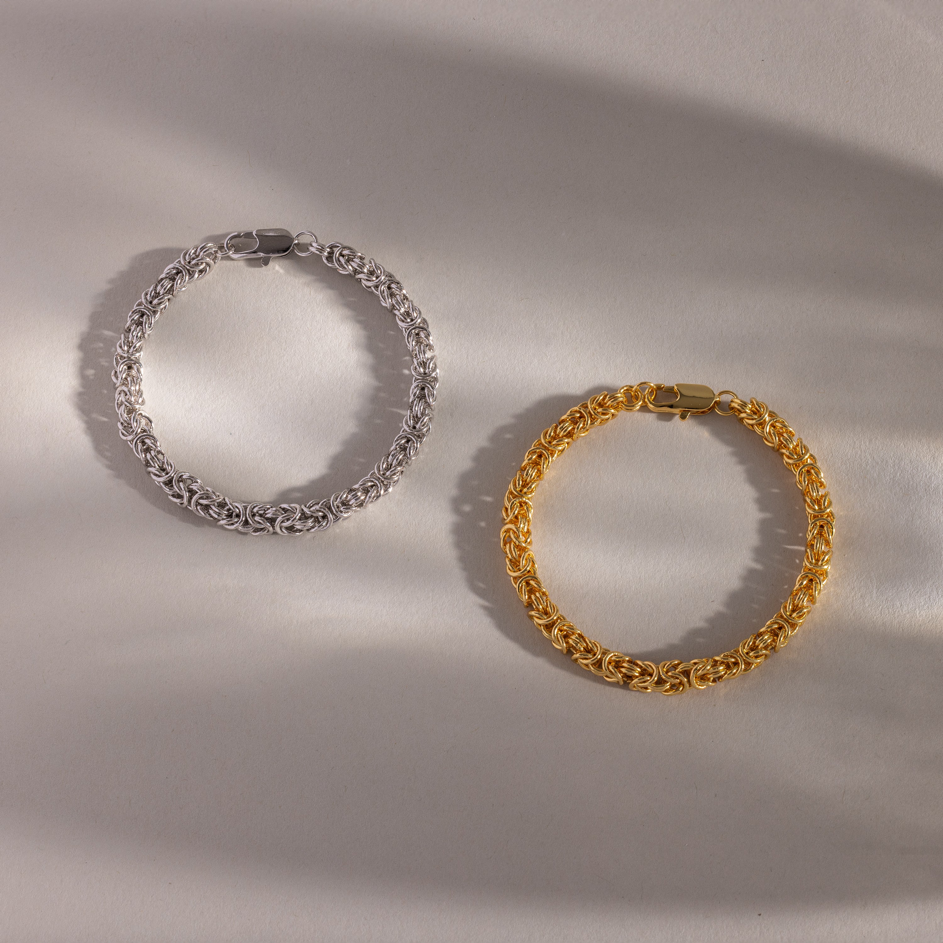 Bold Byzantine Bracelet in 18K Gold - Image 7
