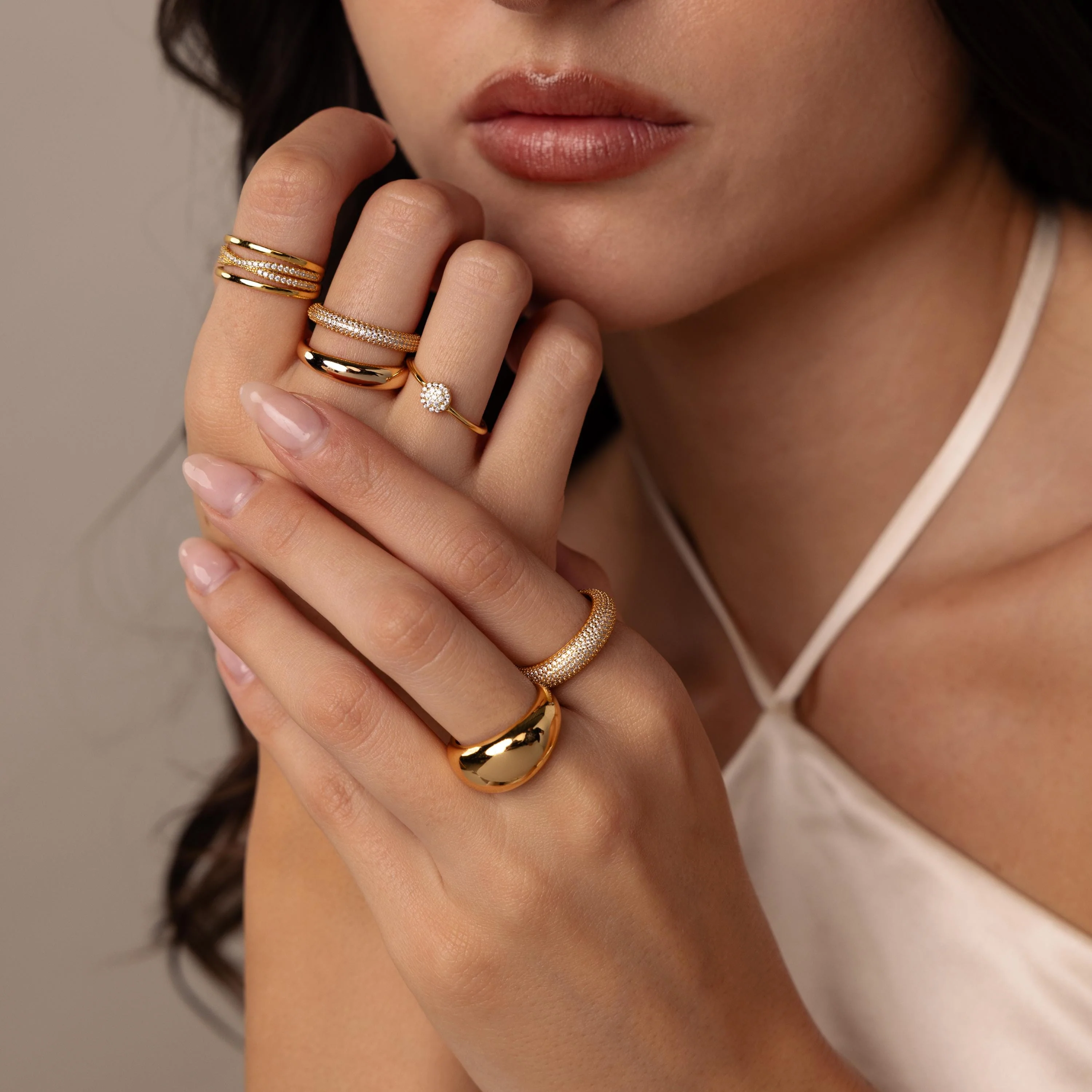 Bold Pave Stacking Ring - Image 6