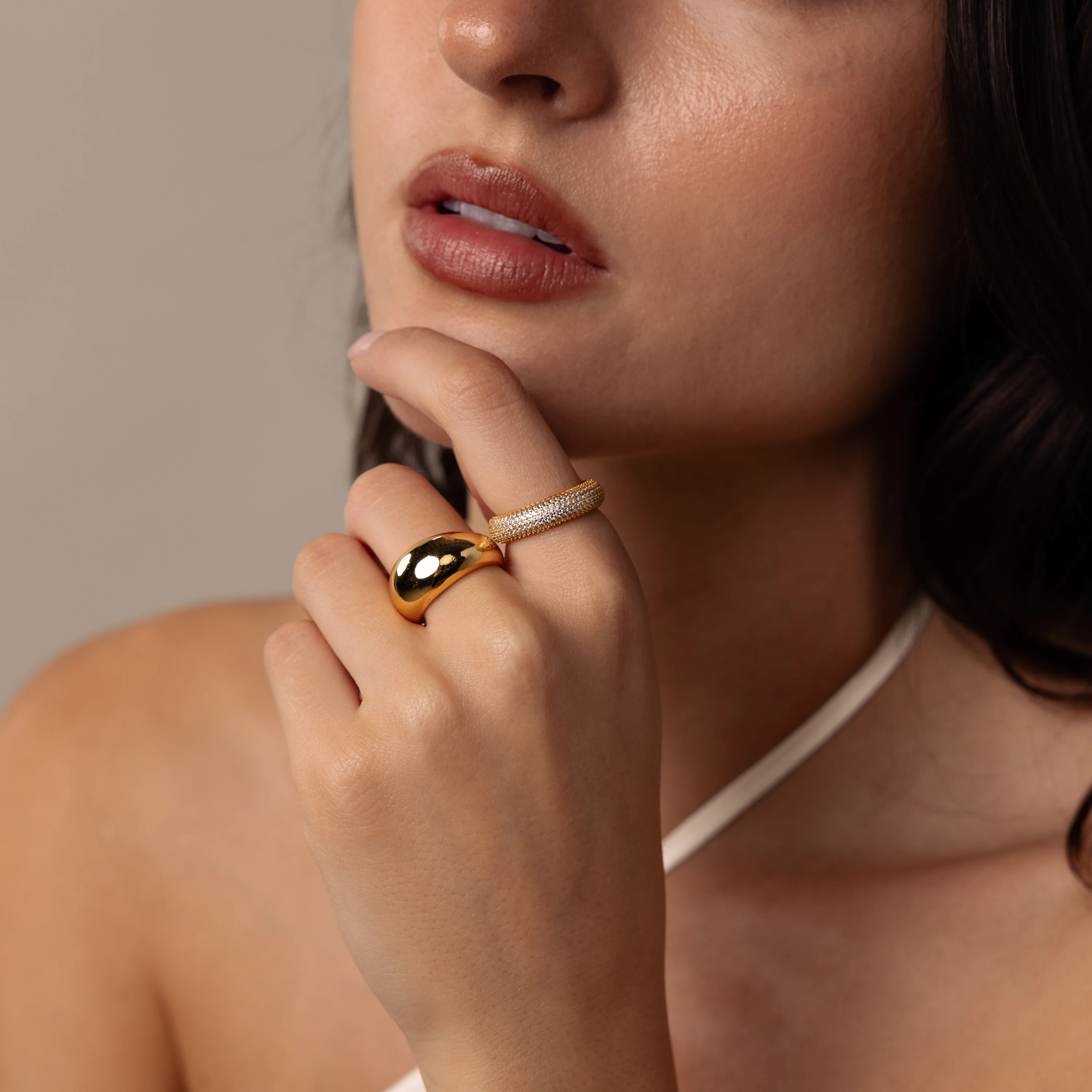 Bold Pave Stacking Ring - Image 8