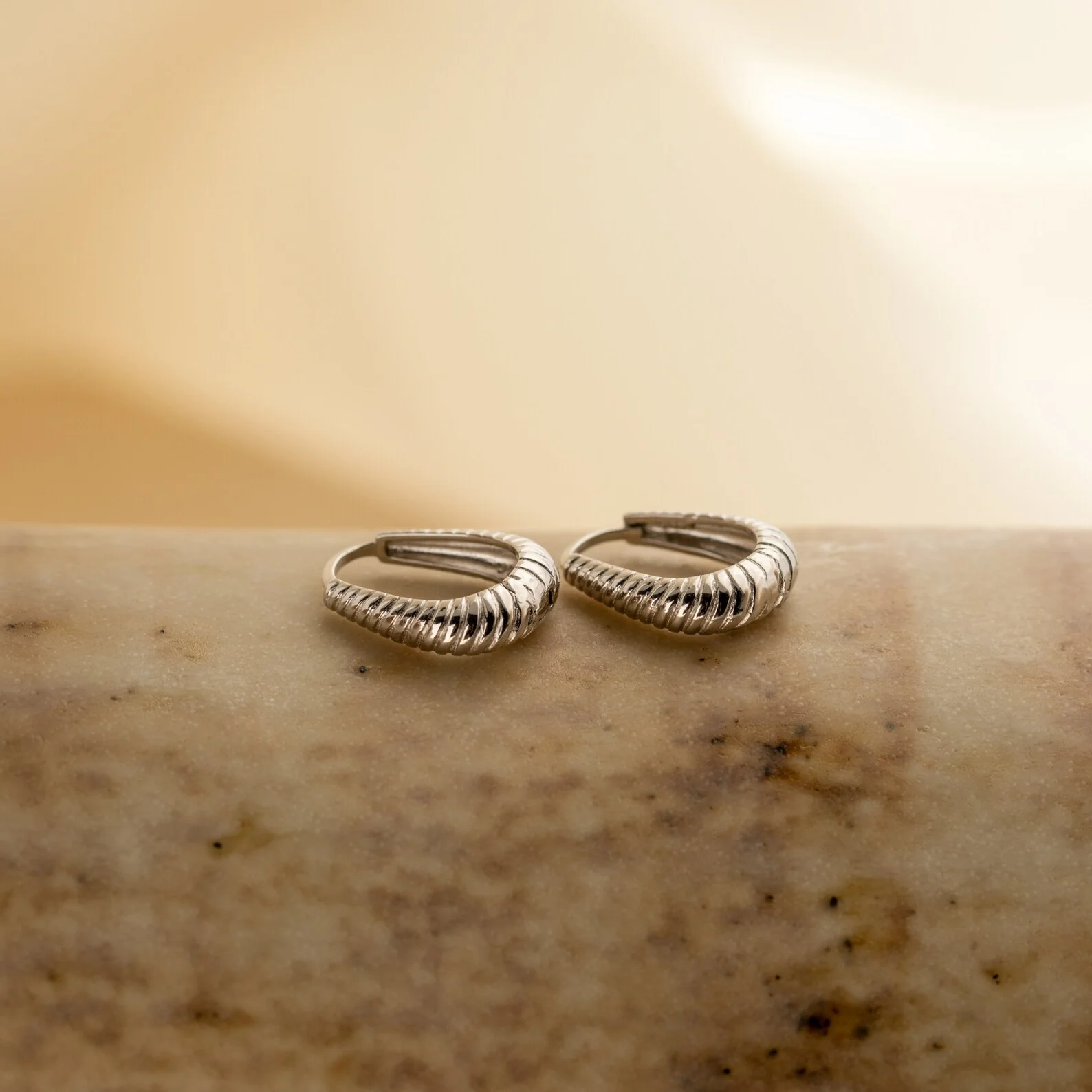 Bold Ribbed Hoops - Image 5