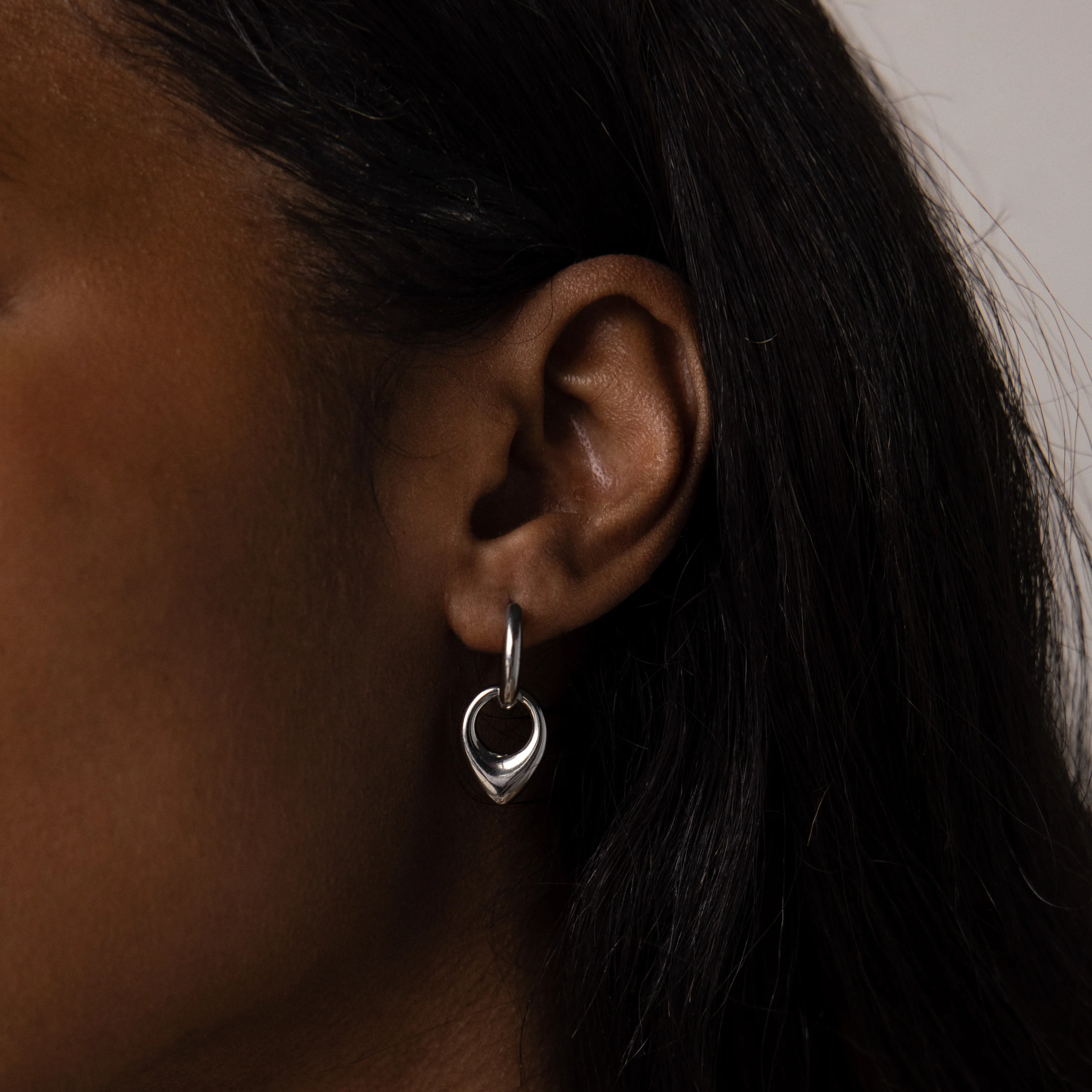 Bold Teardrop Hoops - Image 4