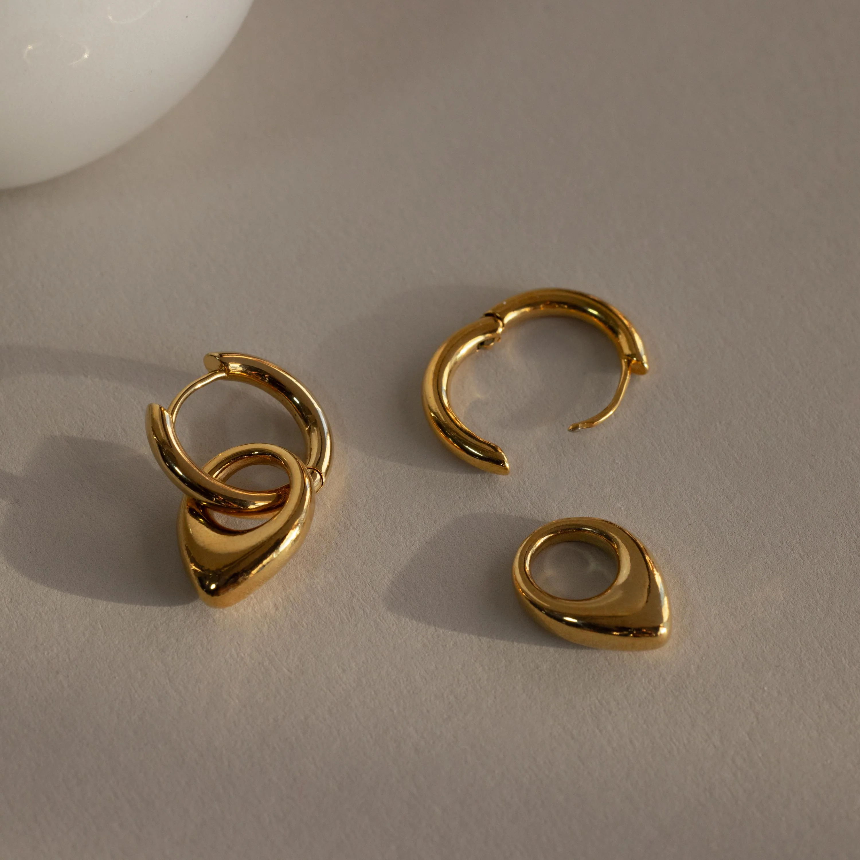 Bold Teardrop Hoops - Image 7