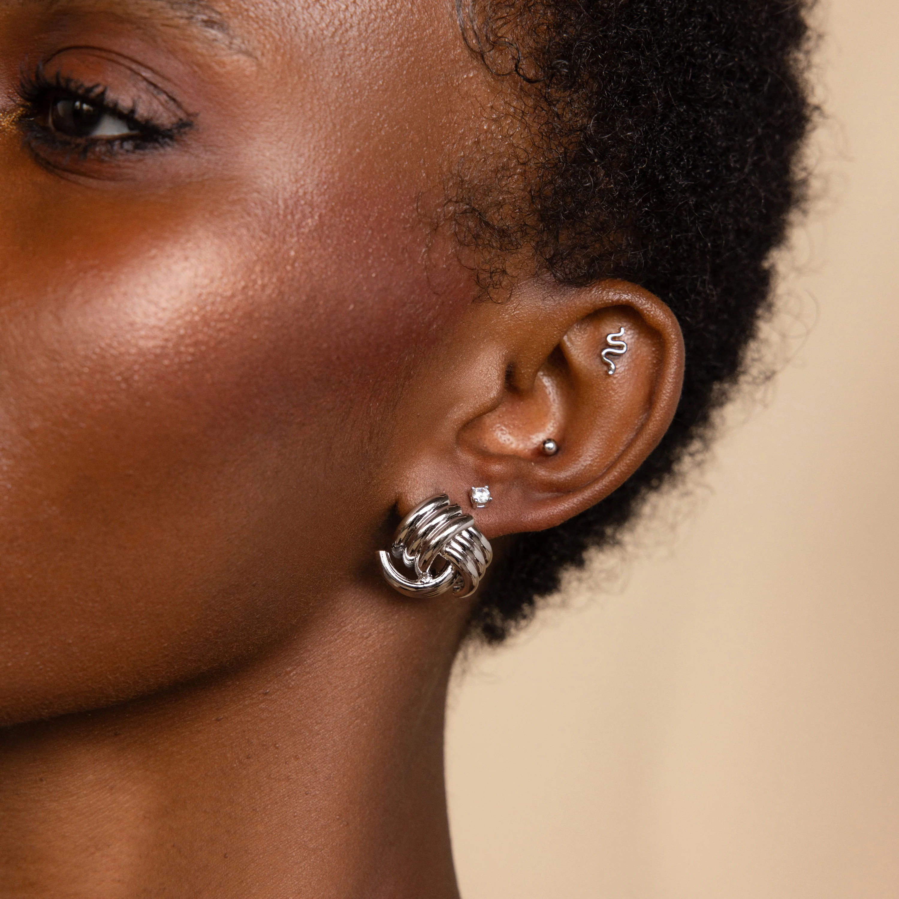 Bold Triple Knot Studs - Image 8