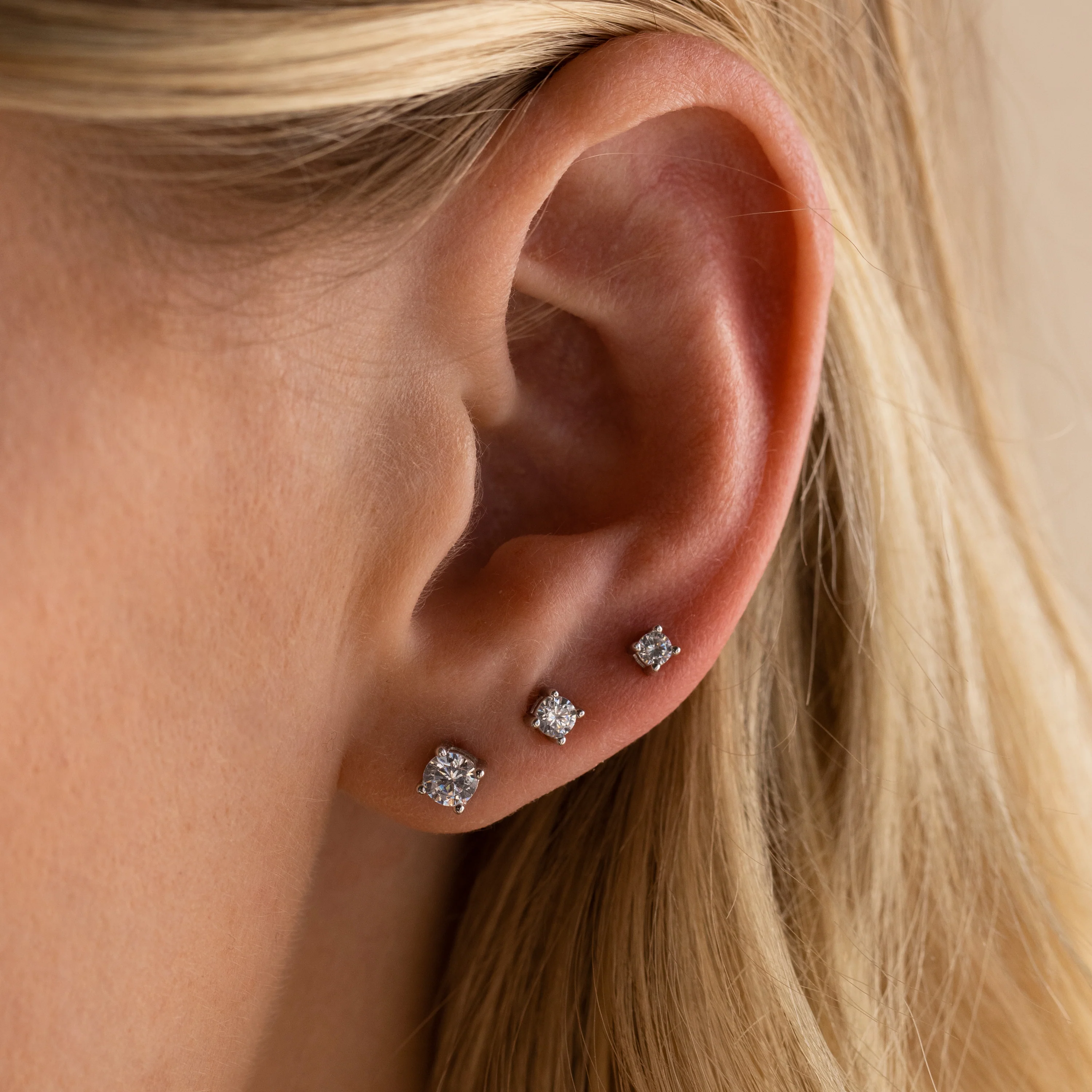 Booker Diamond Studs Set - Image 4