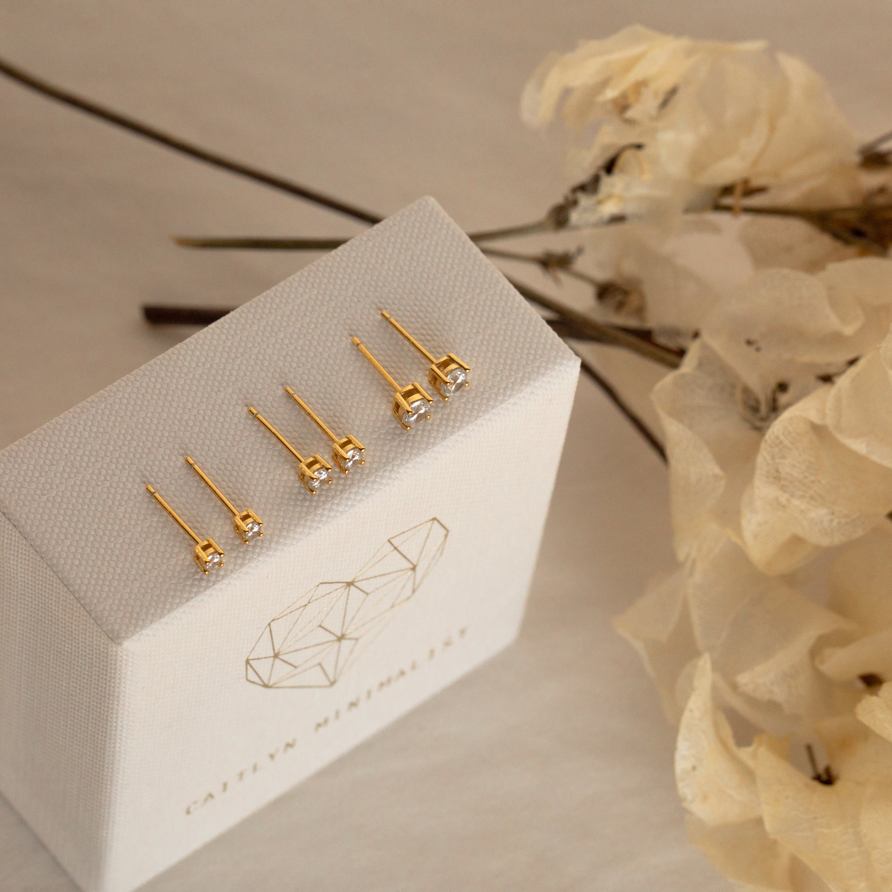 Booker Diamond Studs Set - Image 6