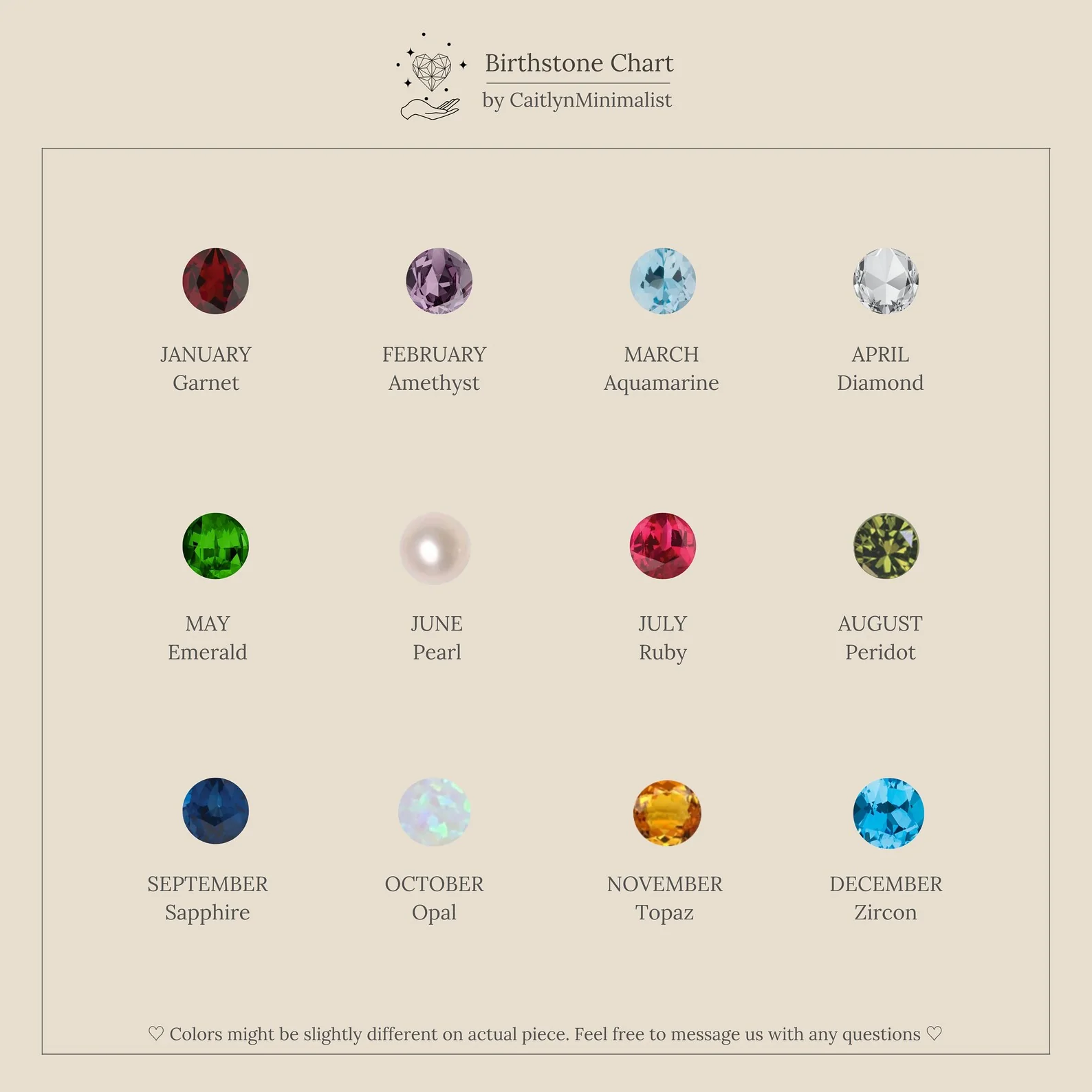 Booker Large Birthstone Studs - Image 8