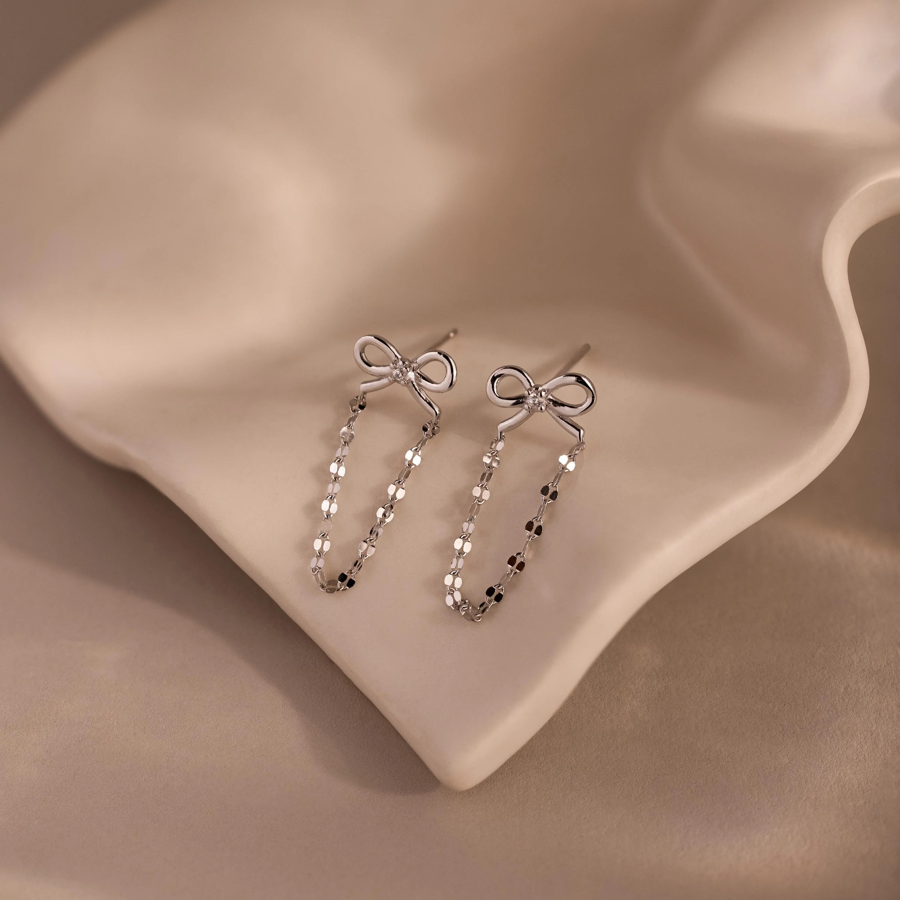 Bow Chain Studs - Image 6