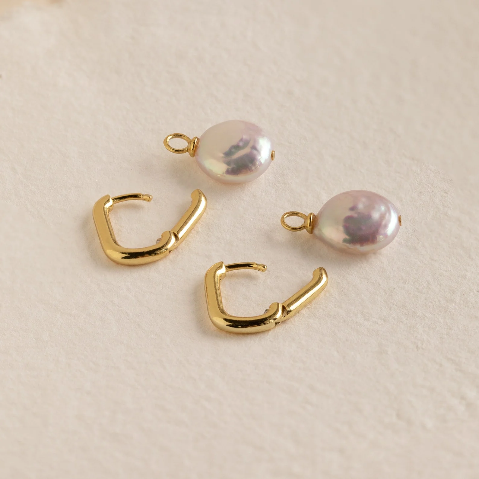 Bridget Pearl Hoops - Image 8