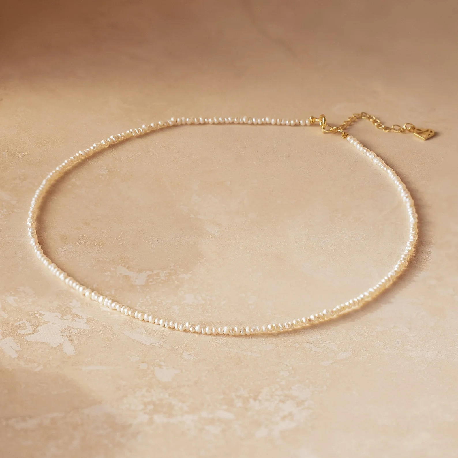 Brinley Pearl Choker in 18K Gold