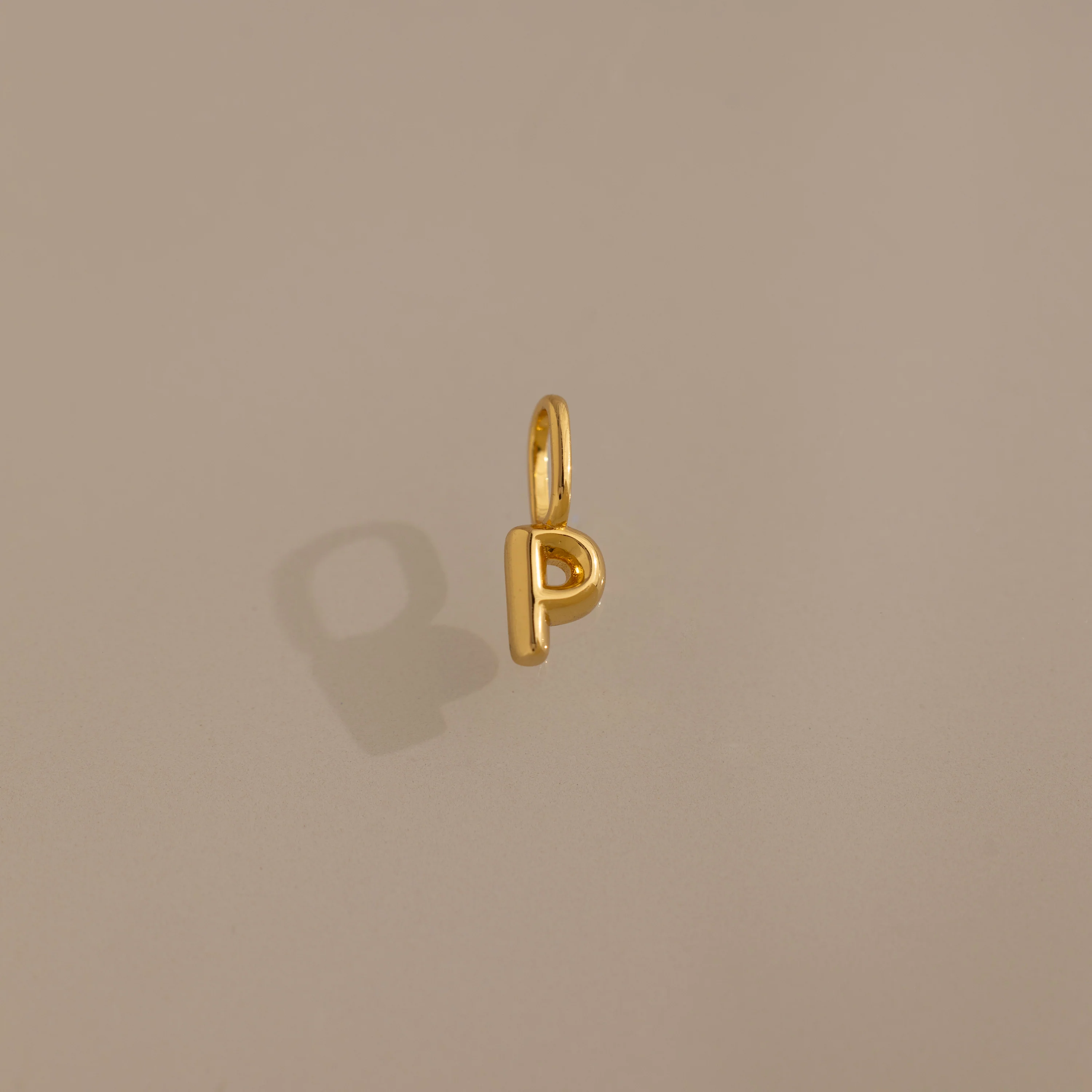 Bubble Letter Charm in 18K Gold - Image 19
