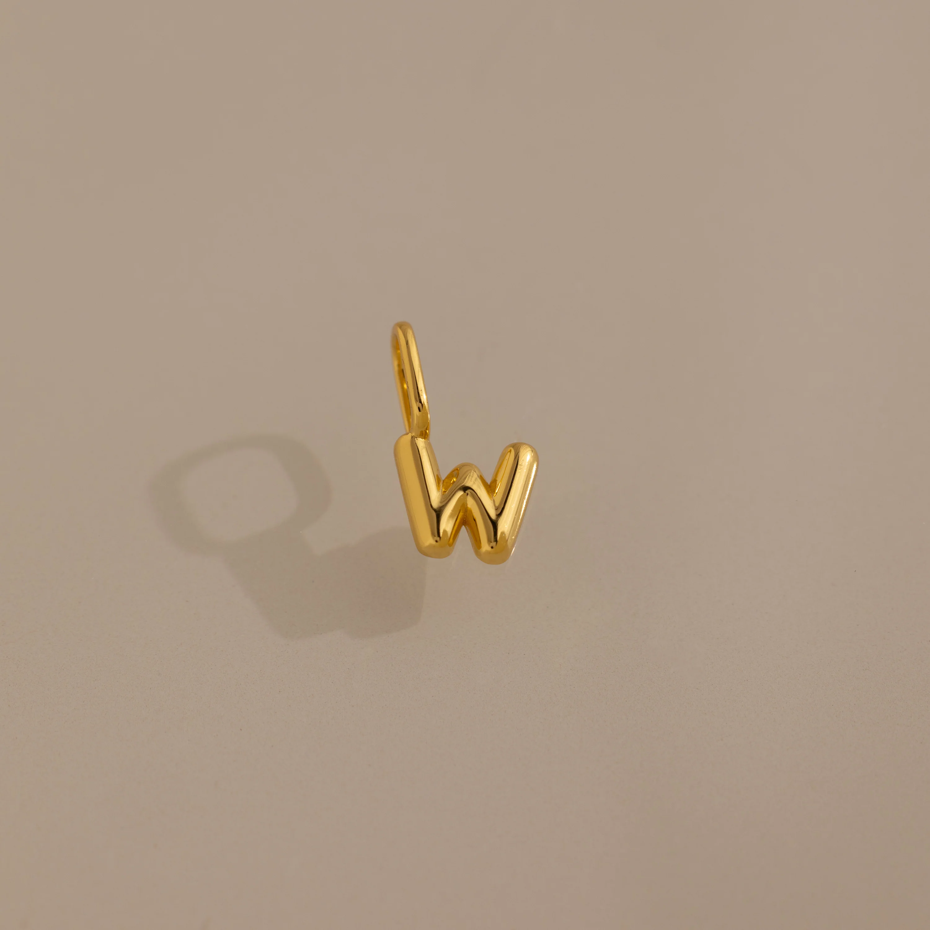 Bubble Letter Charm in 18K Gold - Image 26