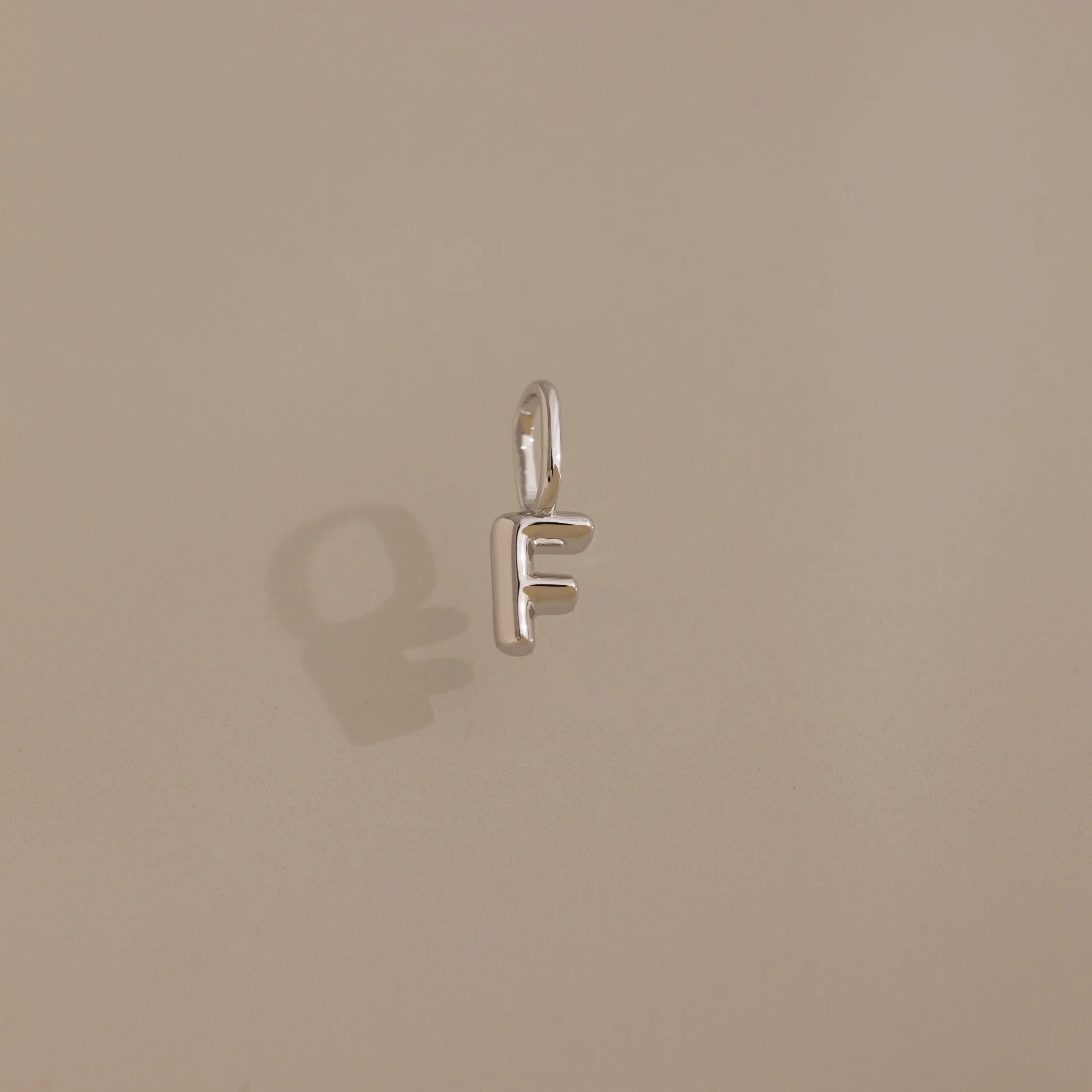 Bubble Letter Charm in Silver - Image 9